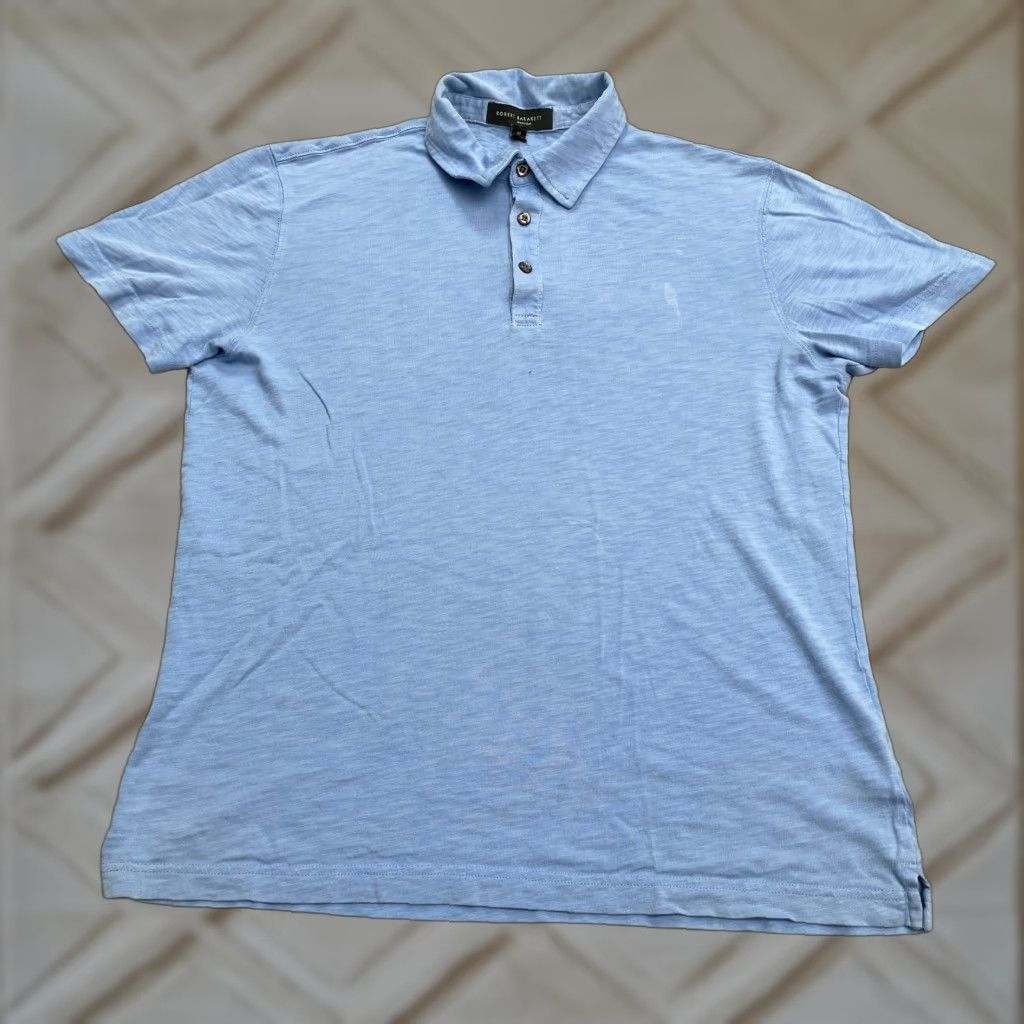 Vintage Robert Barakett Polo Shirt Mens Medium Blue Short Sleeve Cotton Casual Preppy Activewear Size US M / EU 48-50 / 2 - 1 Thumbnail