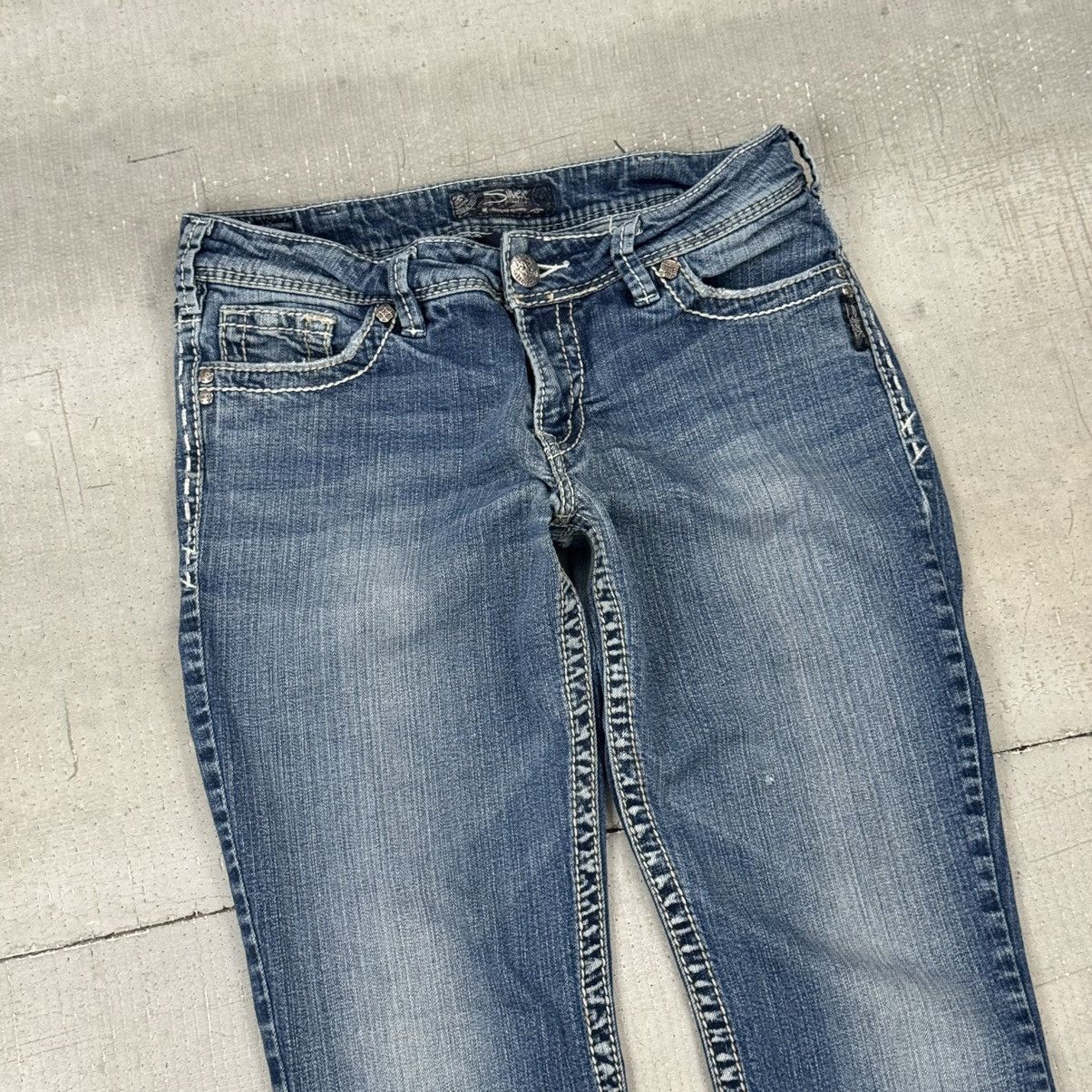 Vintage VTG Y2K Silver Jeans Co Wide Leg Flared Jeans Size US 30 / EU 46 - 2 Thumbnail