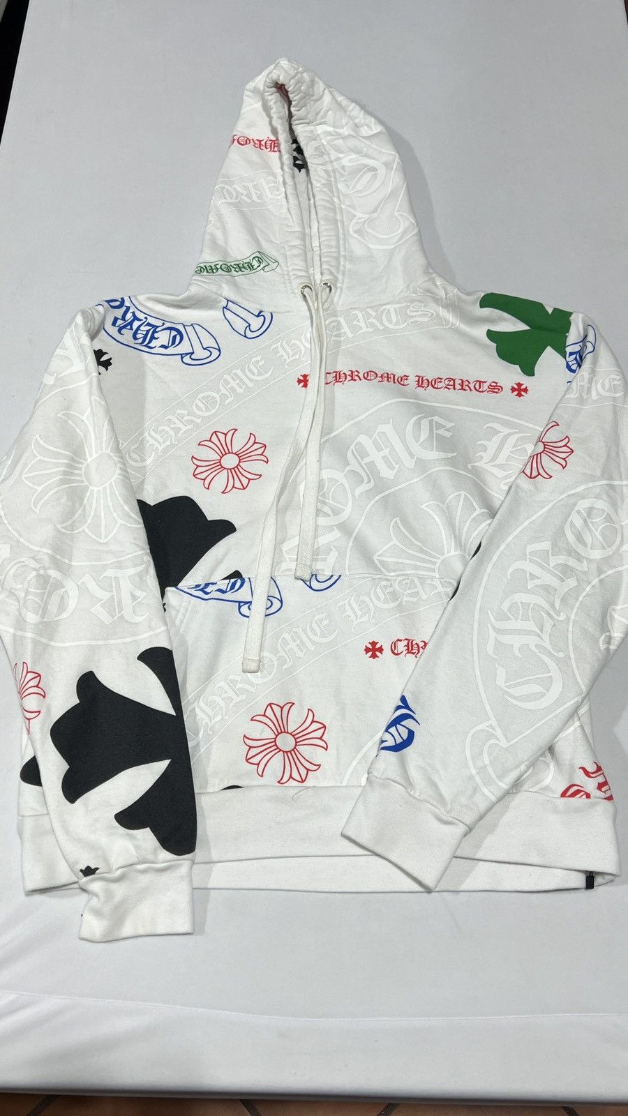 Chrome Hearts Chrome Hearts Stencil White Hoodie Size US XS / EU 42 / 0 - 1 Thumbnail