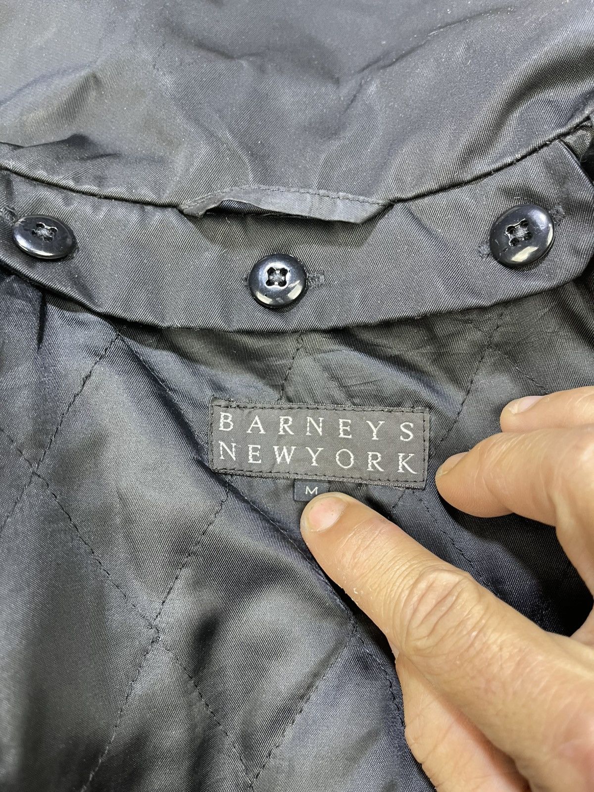 Barneys New York Berneys New York Mafia Black Belted Trench Coat Size US M / EU 48-50 / 2 - 15 Thumbnail