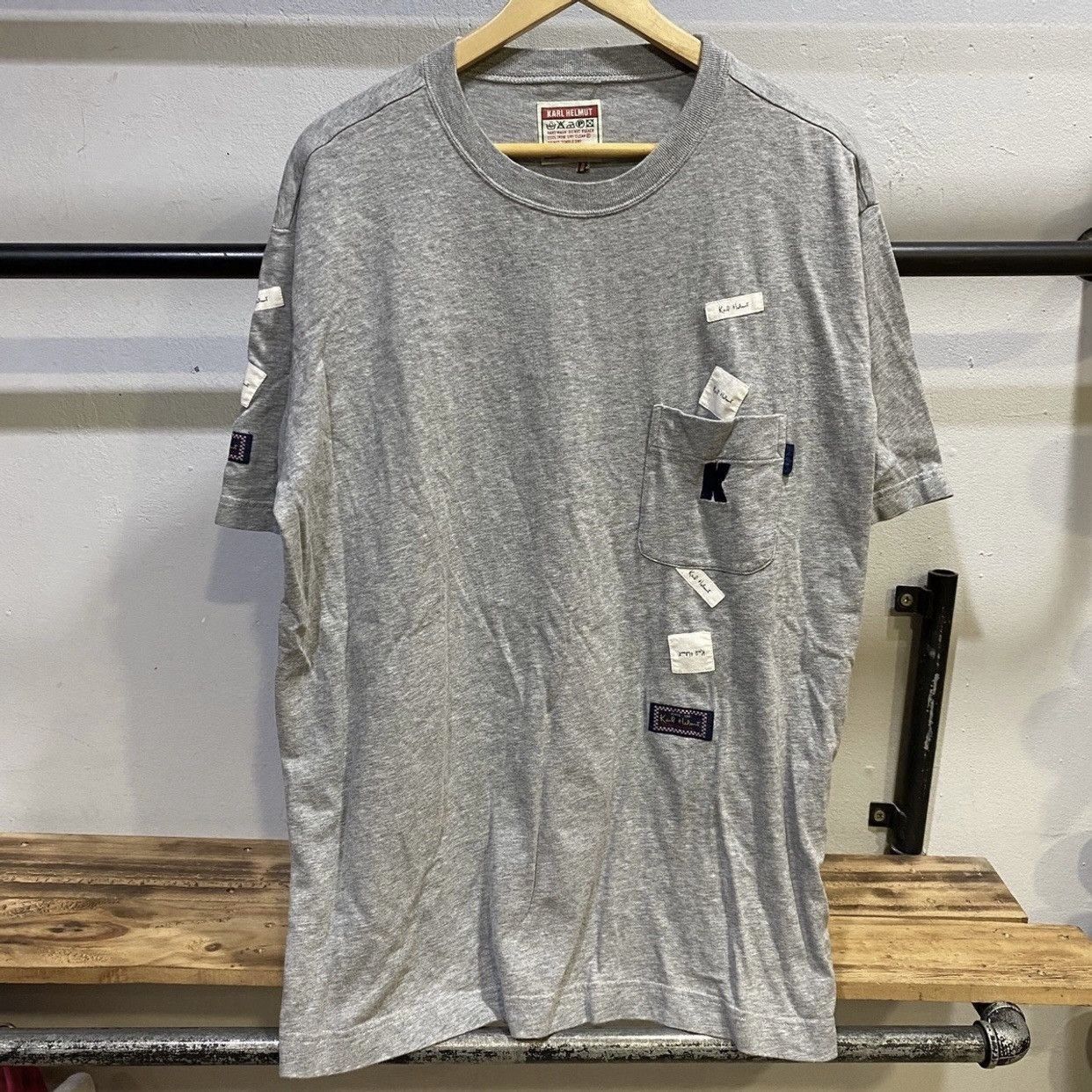 Japanese Brand × Karl Helmut Karl Helmut T-Shirt Size US XL / EU 56 / 4 - 1 Thumbnail