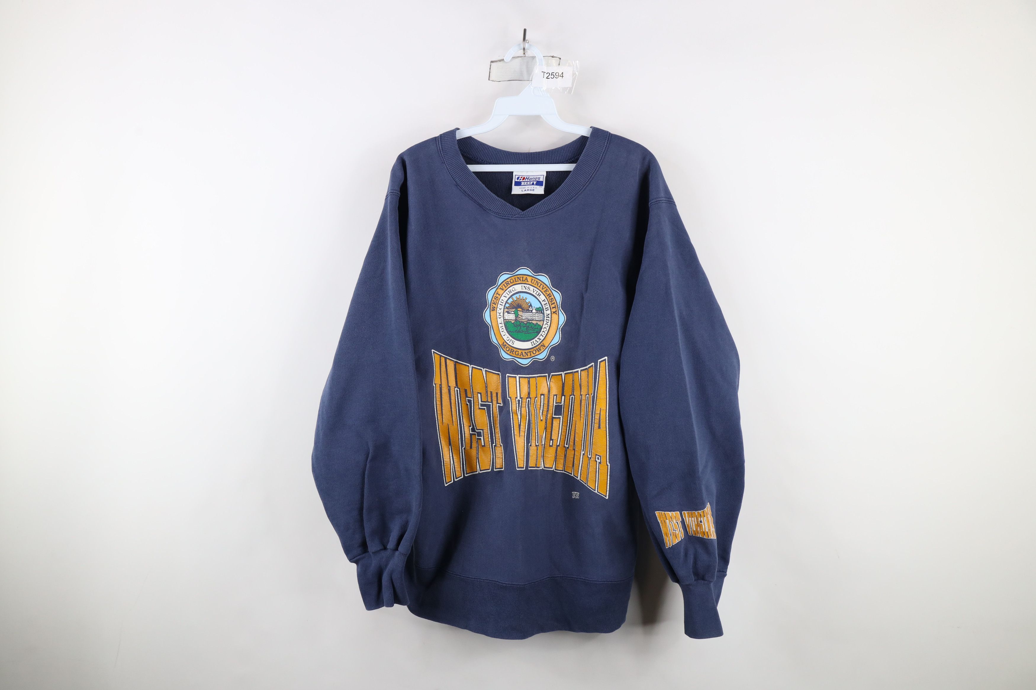 Vintage Vintage 80s 90s West Virginia University Sweatshirt USA Size US L / EU 52-54 / 3 - 1 Thumbnail