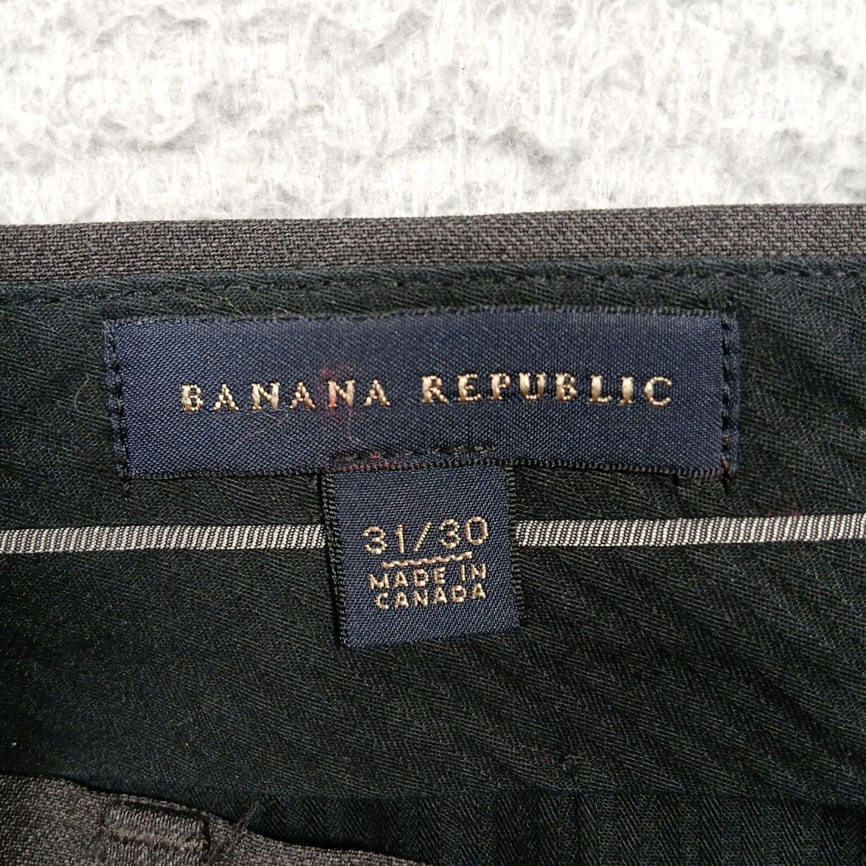 Banana Republic VINTAGE Banana Republic Mens Dress Pants Gray Wool 31x30 Cerruti Fabric Modern Classic Fit Workwear Mens Size US 31 - 4 Thumbnail