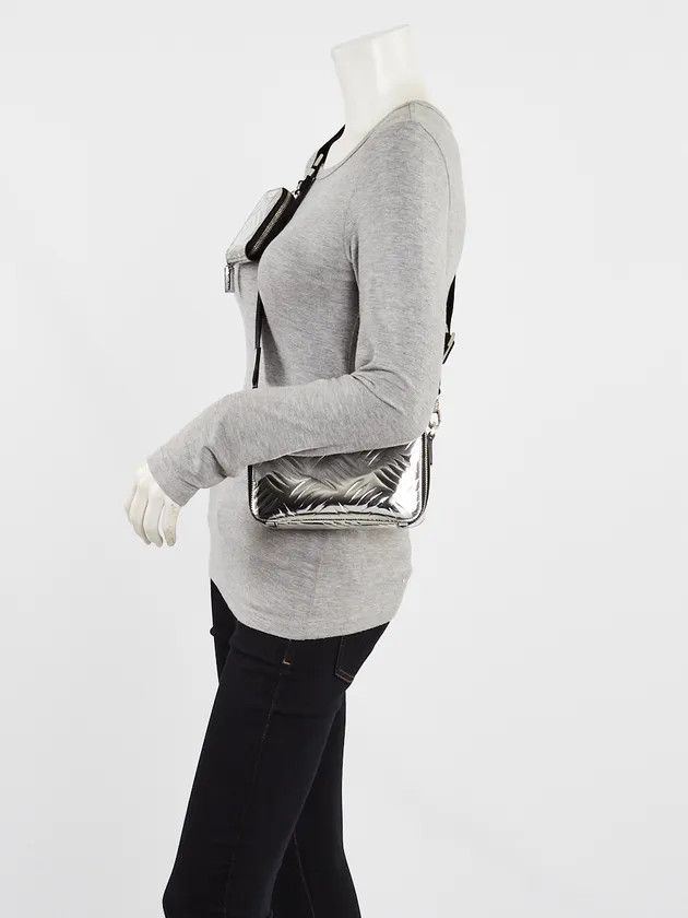 Prada o1mt1gz0225 Size: OS / Brique Belt Bag in Silver/Black Size ONE SIZE - 2 Thumbnail