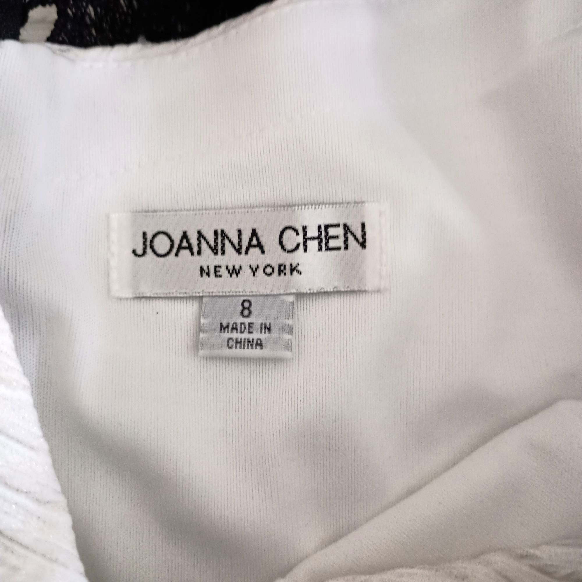 Other Joanna Chen New York Black Lace Overlay Cocktail Party Dress Size M / US 6-8 / IT 42-44 - 3 Thumbnail