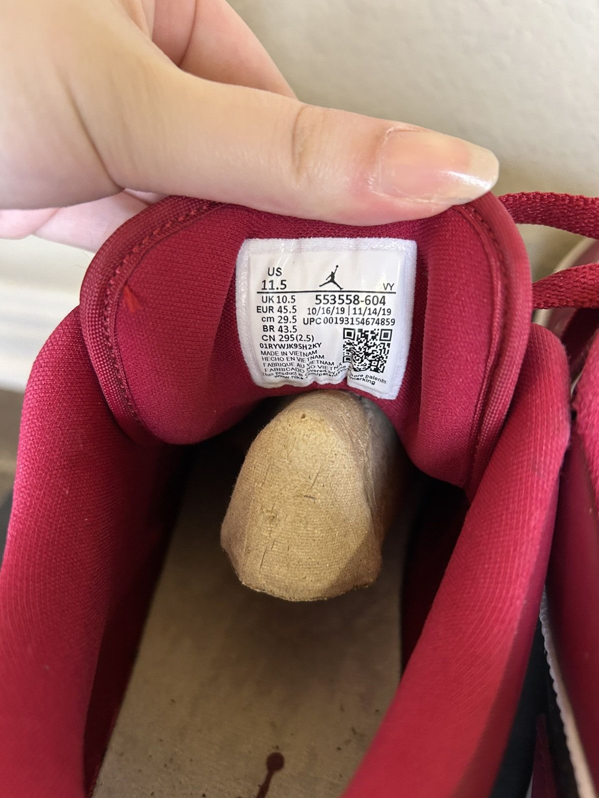 Jordan Brand Jordan 1 Low ‘Noble Red’ Size US 11.5 / EU 44-45 - 6 Thumbnail