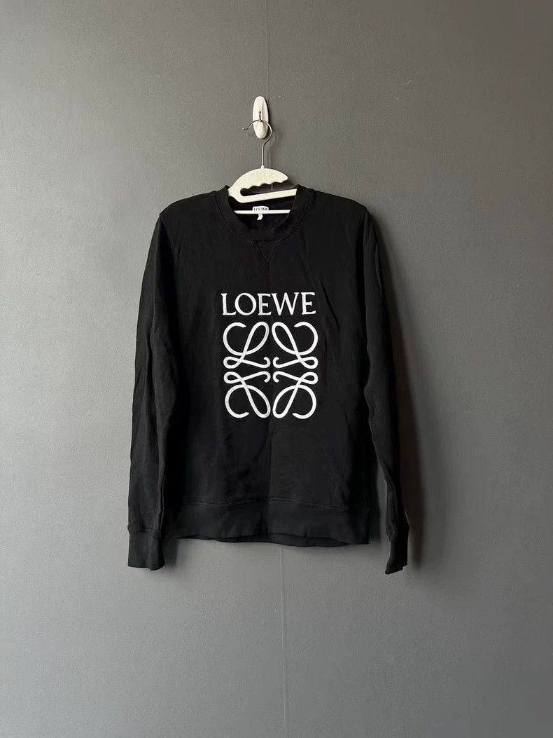 LOEWE Black embroidered sweater