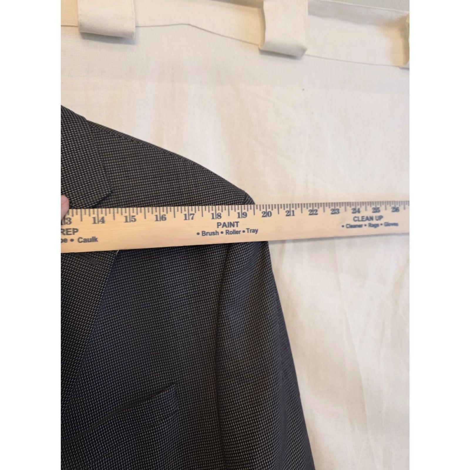 Cremieux Cremieux Blazer Sport Coat Mens 44 Gray Wool Check Loro Piana Jacket READ Size 44R - 6 Thumbnail