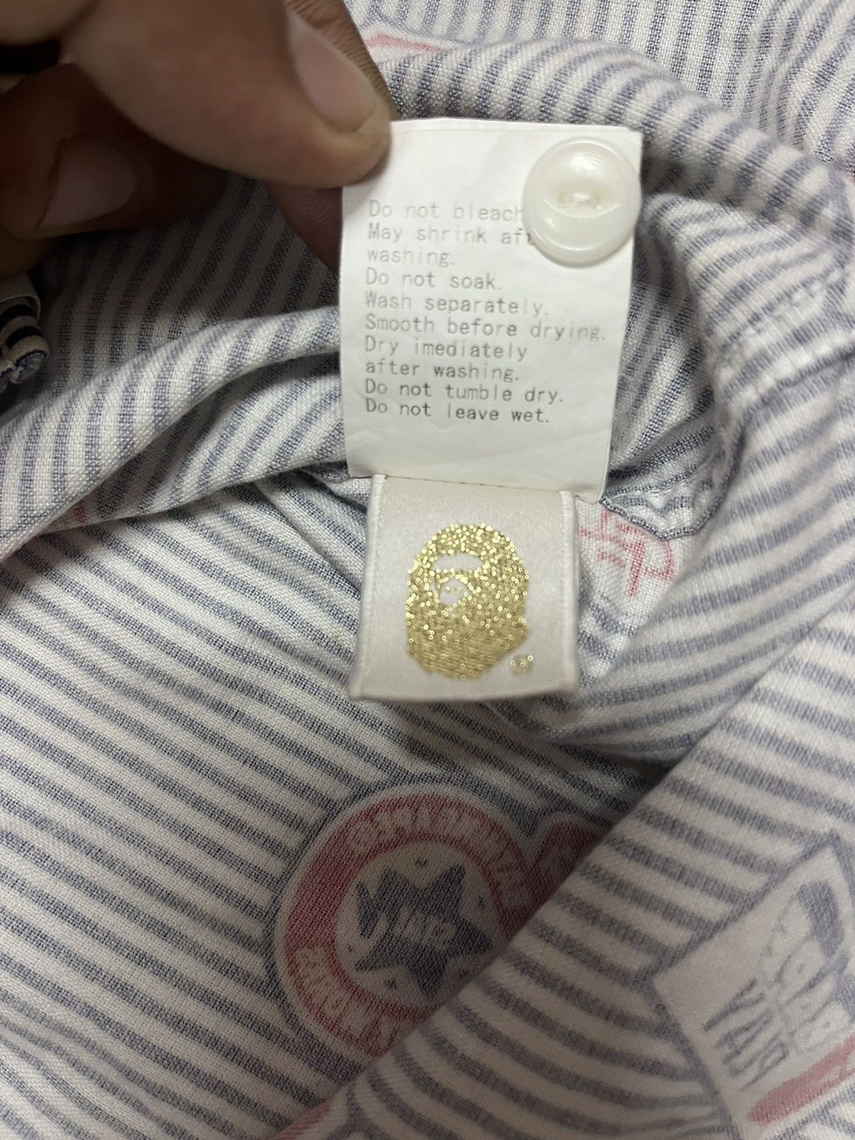 Bape A bathing ape shirts long sleeve size L Size US L / EU 52-54 / 3 - 14 Thumbnail