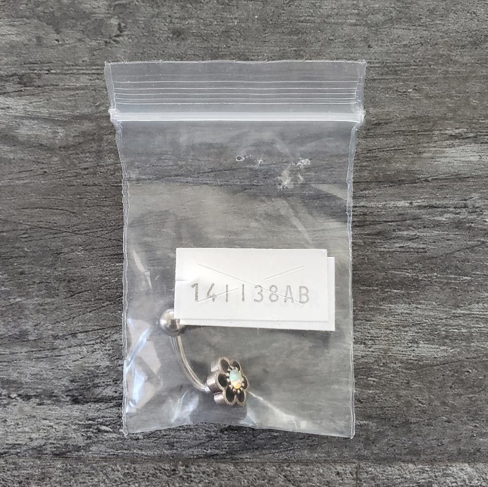 Designer Multi Floral Complimentary Navel Ring Size ONE SIZE - 1 Preview