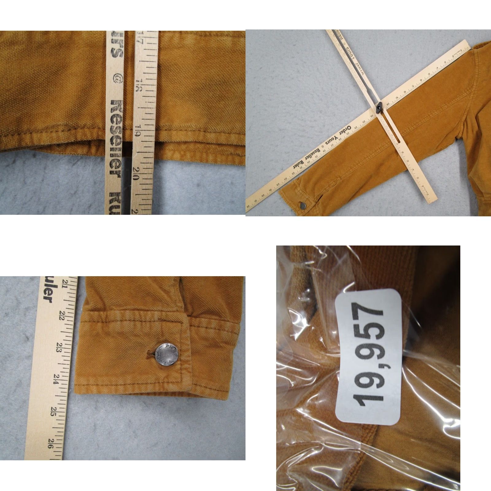 Free People Free People Brown Corduroy Cropped Jacket Womens Large Long Sleeve Button Up Size L / US 10 / IT 46 - 8 Thumbnail