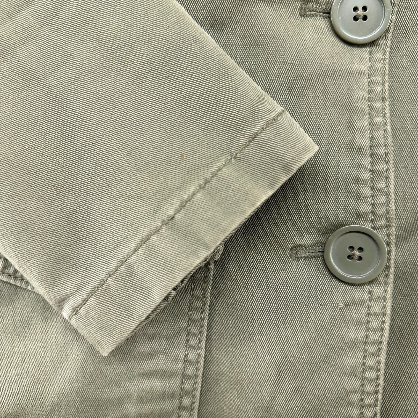 Gap VINTAGE Gap Blazer Shirt Womens 2 Green Cotton Solid Twill Pockets 90s Preppy Jacket Size XS / US 0-2 / IT 36-38 - 4 Thumbnail