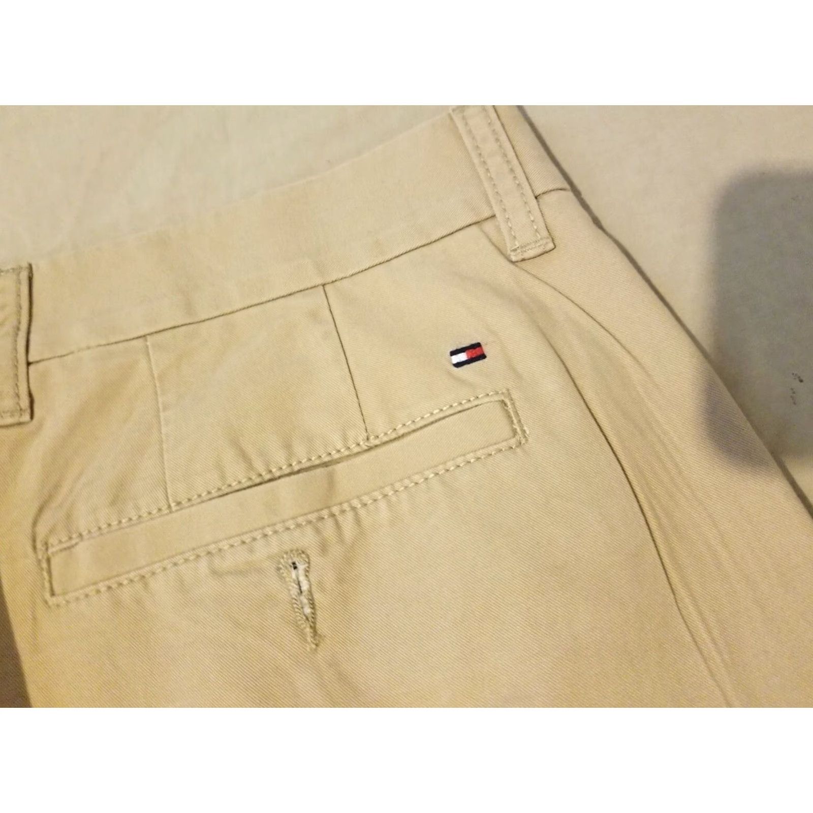 Tommy Hilfiger Tommy Hilfiger Khaki Chino PANTS 34x32 Cotton Slack Beige Mens Tailored Trousers Regular Inseam 32 Size US 34 / EU 50 - 3 Thumbnail