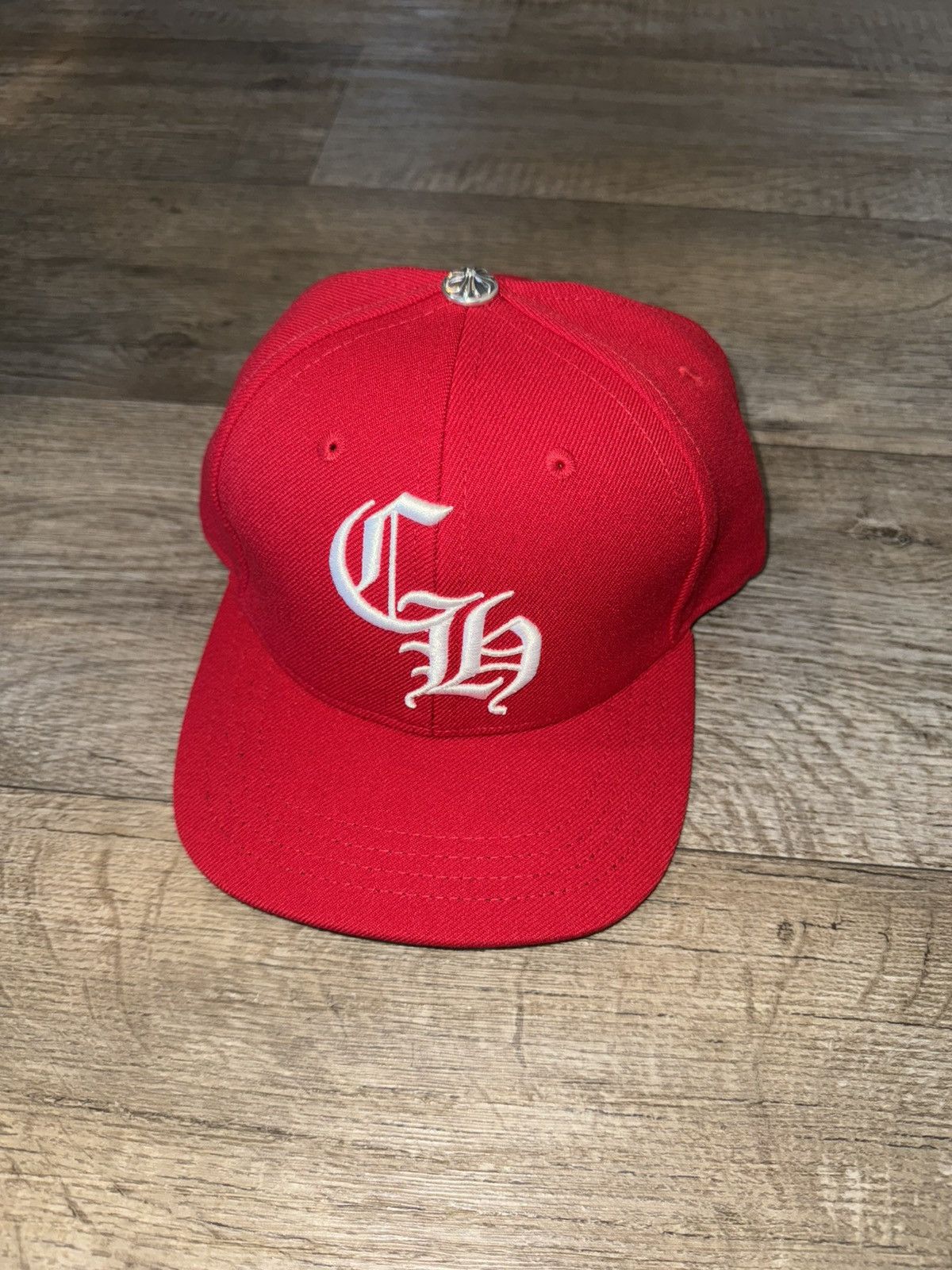 Chrome Hearts RED CHROME HEARTS LOGO HAT Size ONE SIZE - 1 Thumbnail