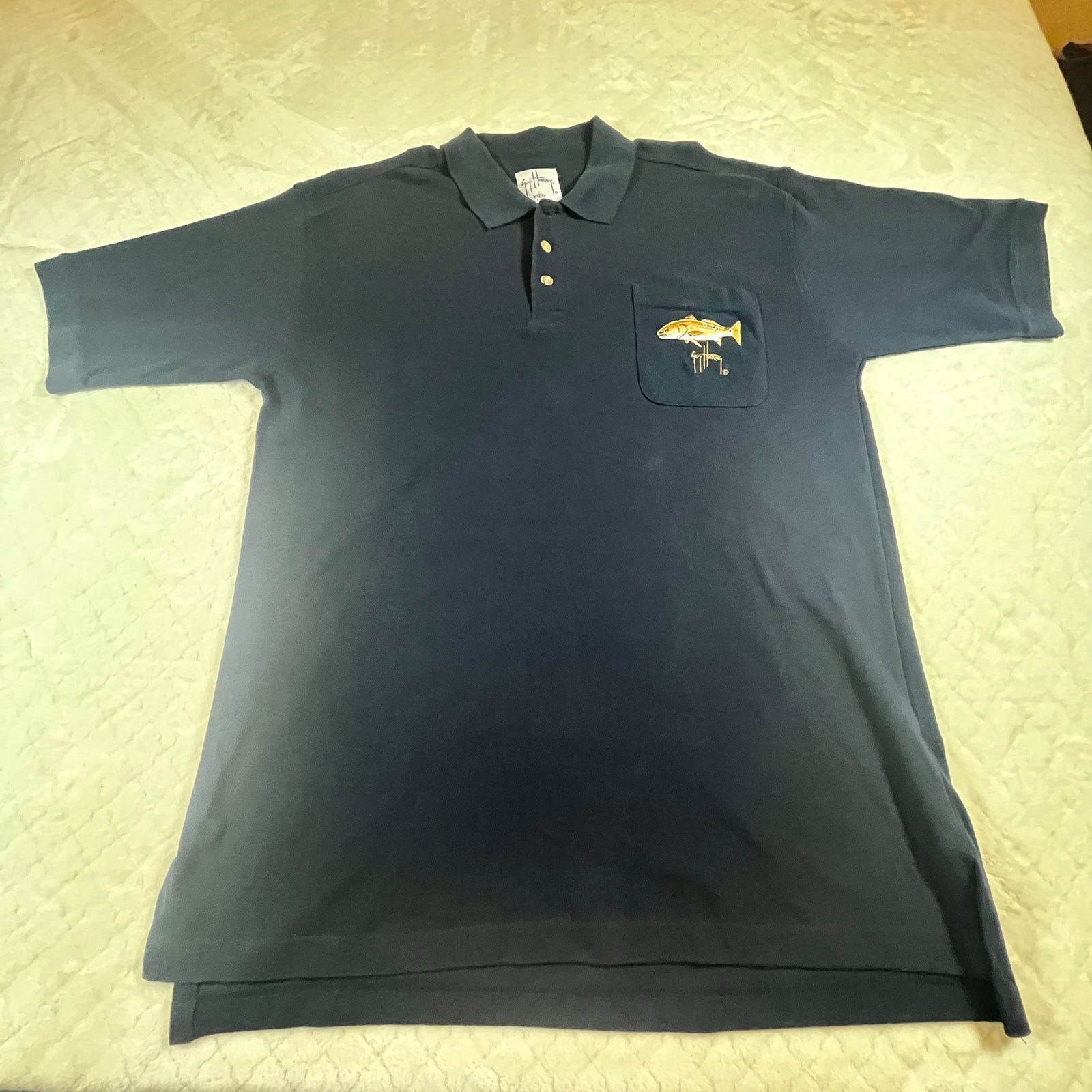Guy Harvey Guy Harvey Aftco Polo Shirt Size 2x Bluewater Fish Logo Size US XXL / EU 58 / 5 - 1 Thumbnail