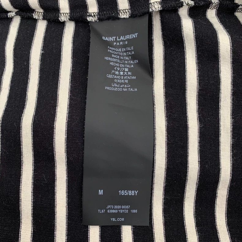 Saint Laurent Paris Saint Laurent Color-block logo embroidered striped cotton c Size US M / EU 48-50 / 2 - 7 Thumbnail