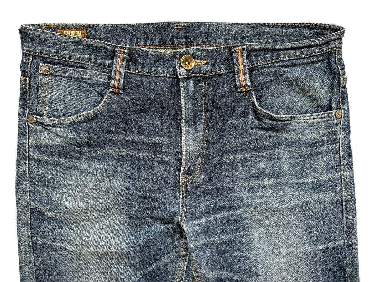 Edwin Edwin Exclusive Vtg Distressed Denim Jeans Size US 38 / EU 54 - 3 Thumbnail
