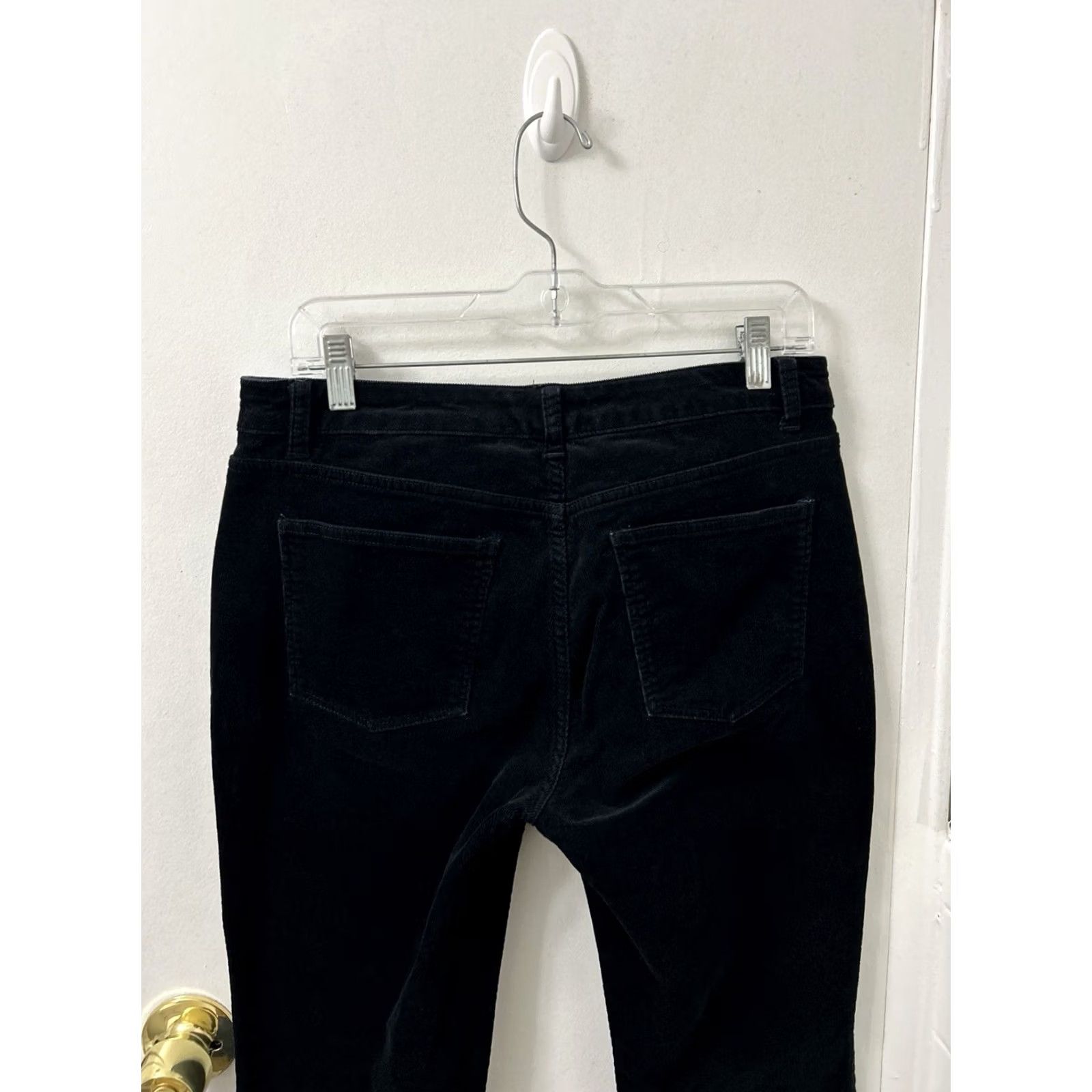 Talbots Talbots Corduroy Pants Womens 6x30 Black Simply Flattering 5-Pocket Trousers Size 28" / US 6 / IT 42 - 7 Thumbnail