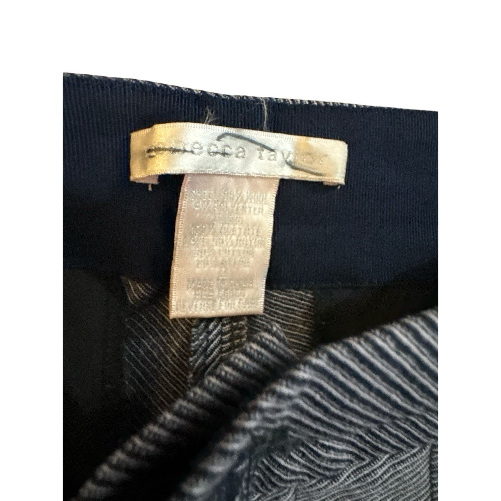Rebecca Taylor REBECCA TAYLOR WIDE CROPPED PURPLE TEXTURE PANTS SZ 2 Size 26" / US 2 / IT 38 - 3 Thumbnail