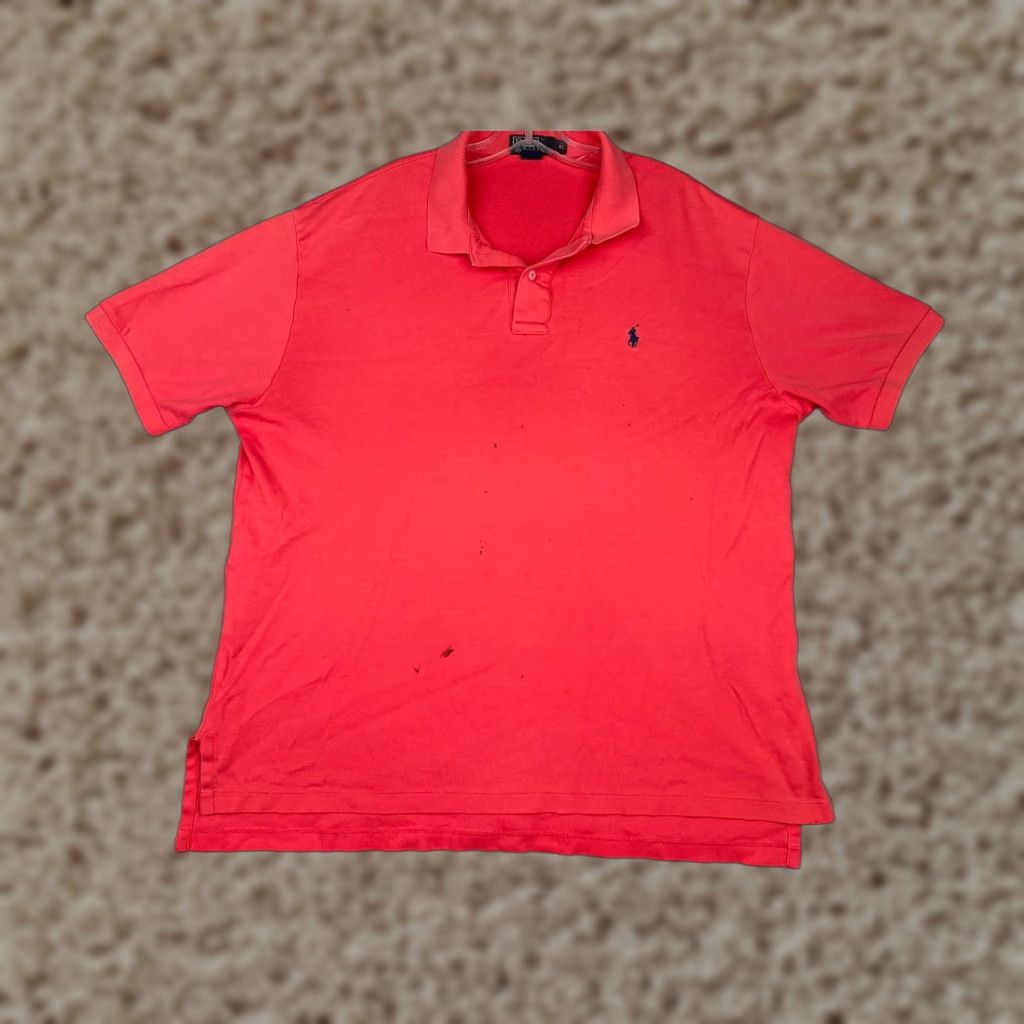 Ralph Lauren VINTAGE Ralph Lauren Polo Shirt Men XL Pink 100% Cotton Short Sleeve Logo Embroidered Relaxed Fit Knit Casual Modern American Sports Polo Mens Size US XL / EU 56 / 4 - 1 Thumbnail