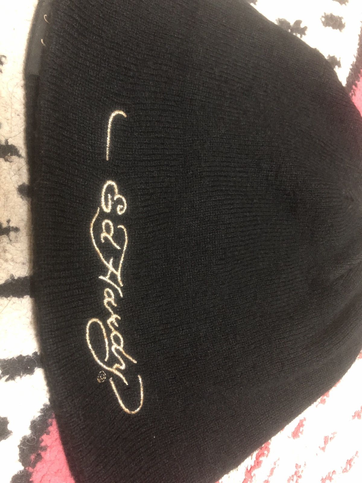 Ed Hardy Rare! CRAZY Y2K DON Ed Hardy Design Beanie Hat Size ONE SIZE - 2 Thumbnail