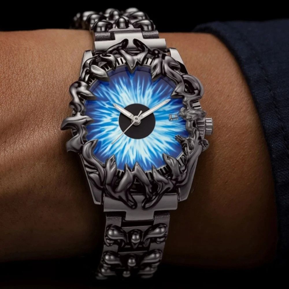Vintage Devil Blue Eye Quartz Watch Size ONE SIZE - 1 Thumbnail
