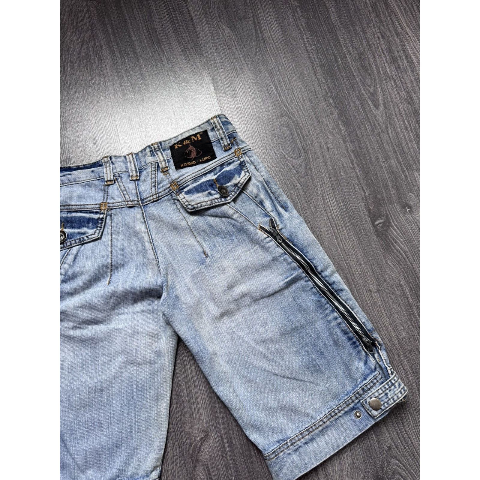 Japanese Brand × Vintage Y2K Vintage Japanese Kosmo Lupo Avantgarde Shorts Size US 30 / EU 46 - 7 Thumbnail
