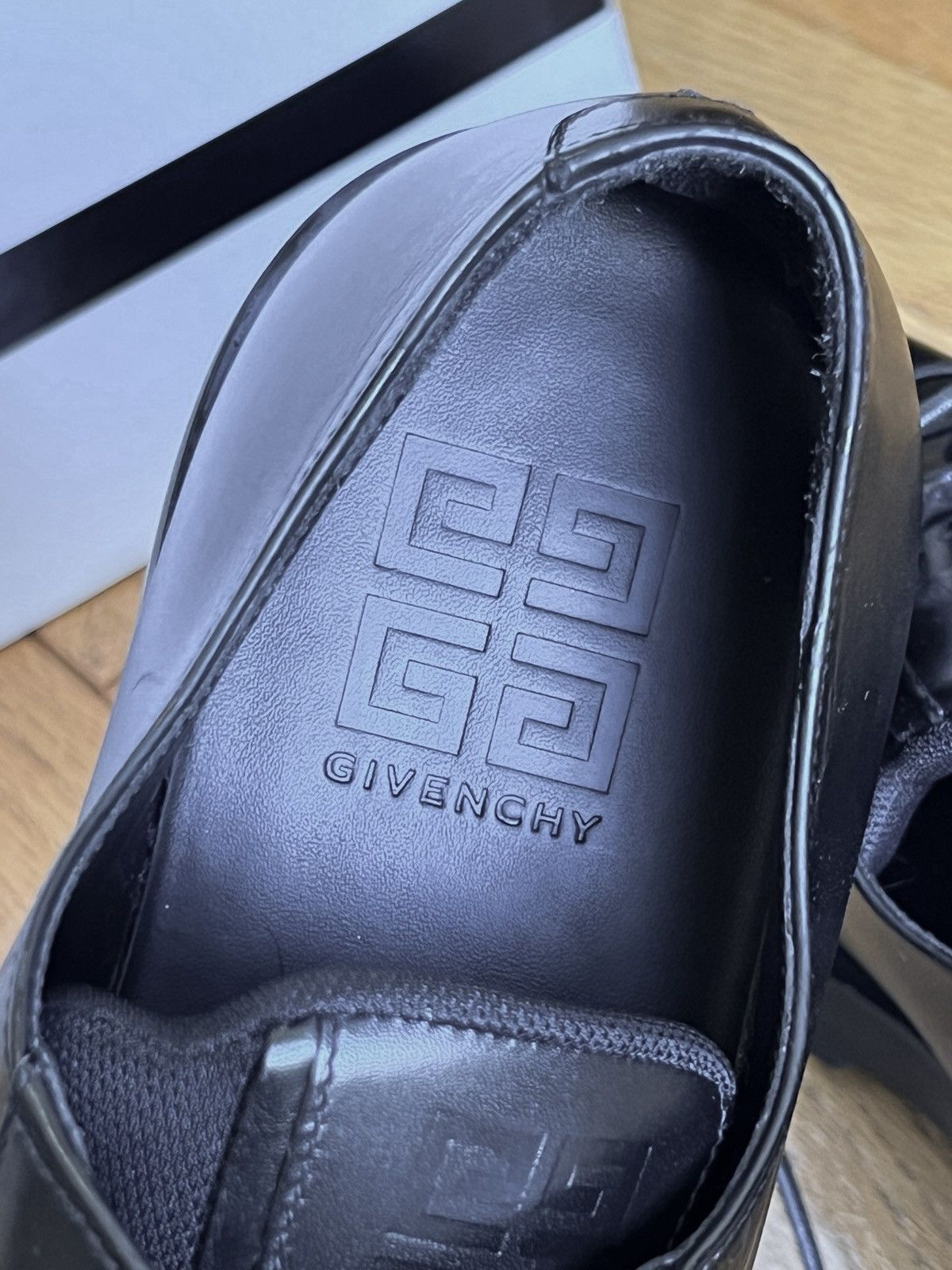 Givenchy Givenchy Black Squared Lace-Up Derbys Size US 8 / EU 41 - 8 Thumbnail