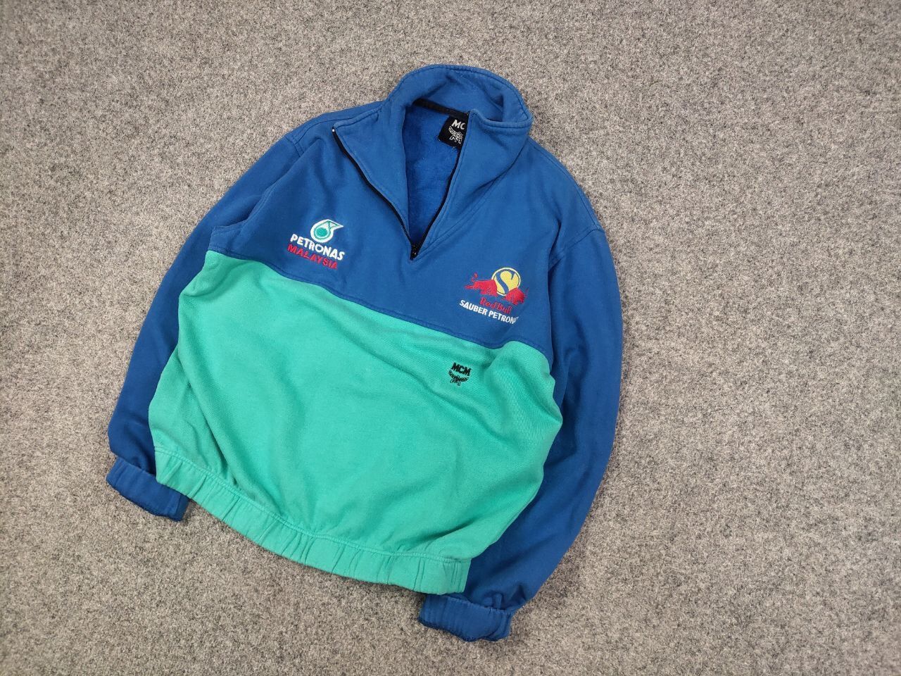 MCM Rare Vintage 80's MCM Sauber Petronas Formula Sweatshirt Size US M / EU 48-50 / 2 - 4 Thumbnail