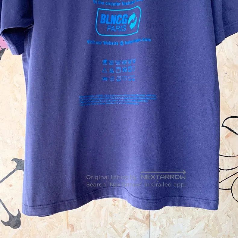 Balenciaga Balenciaga Alphabet Printed Retro Knit Short Sleeve T-Shir Size US XXS / EU 40 - 4 Thumbnail