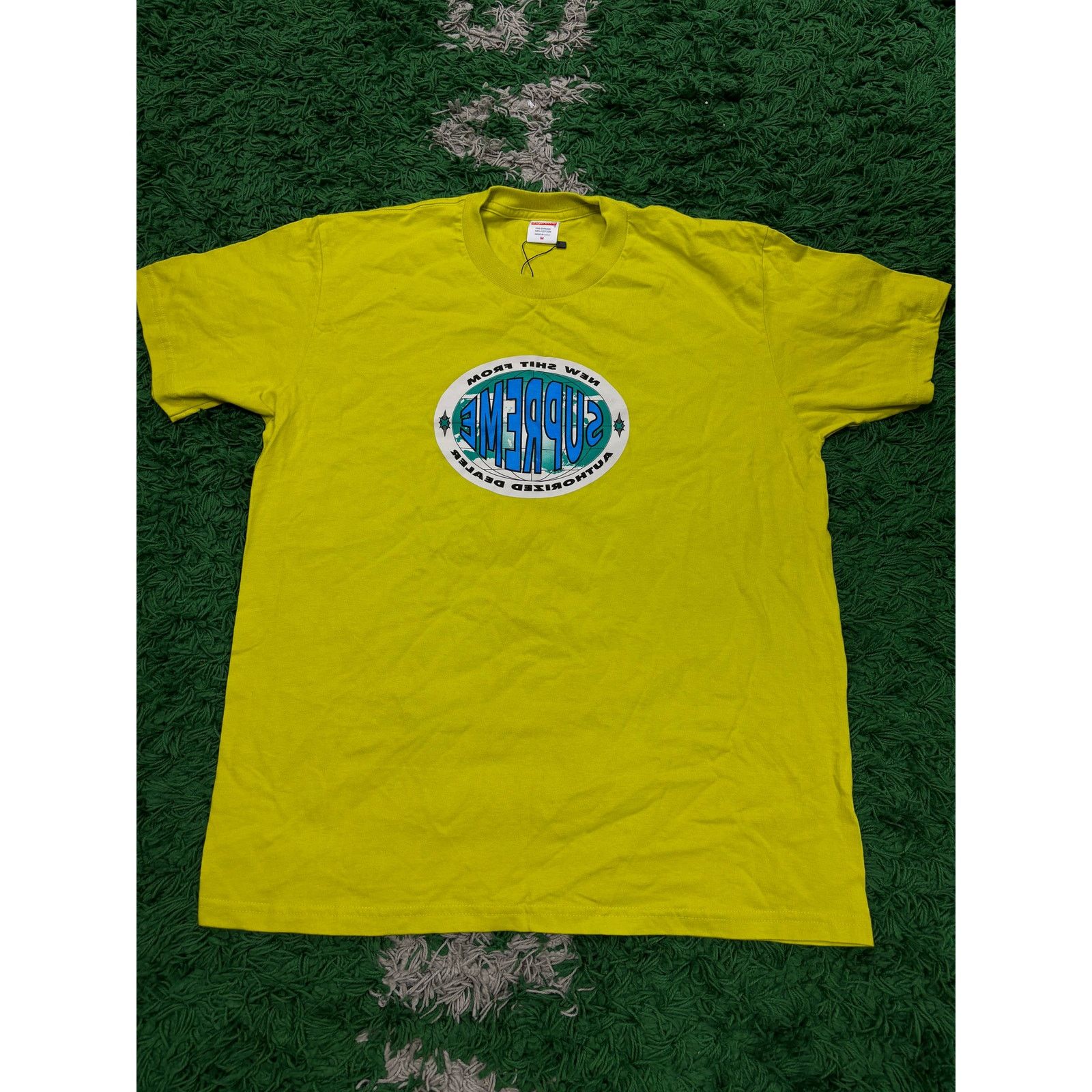 Supreme Supreme Tee Lime Blue Used Medium Size US M / EU 48-50 / 2 - 1 Thumbnail