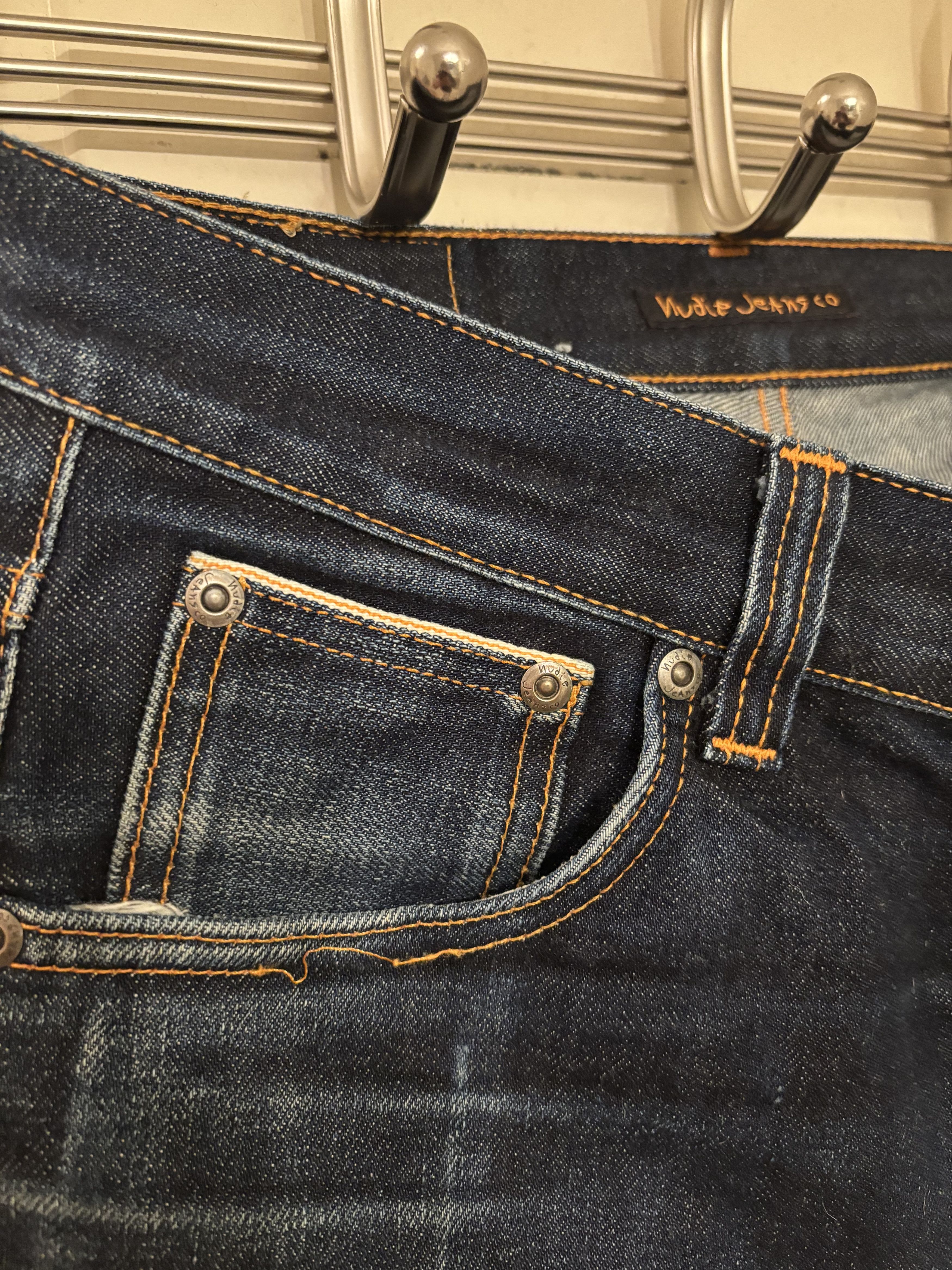 Nudie Jeans Nudie Denim Lean Dean Raw Dry Japan Selvedge Size US 30 / EU 46 - 3 Thumbnail