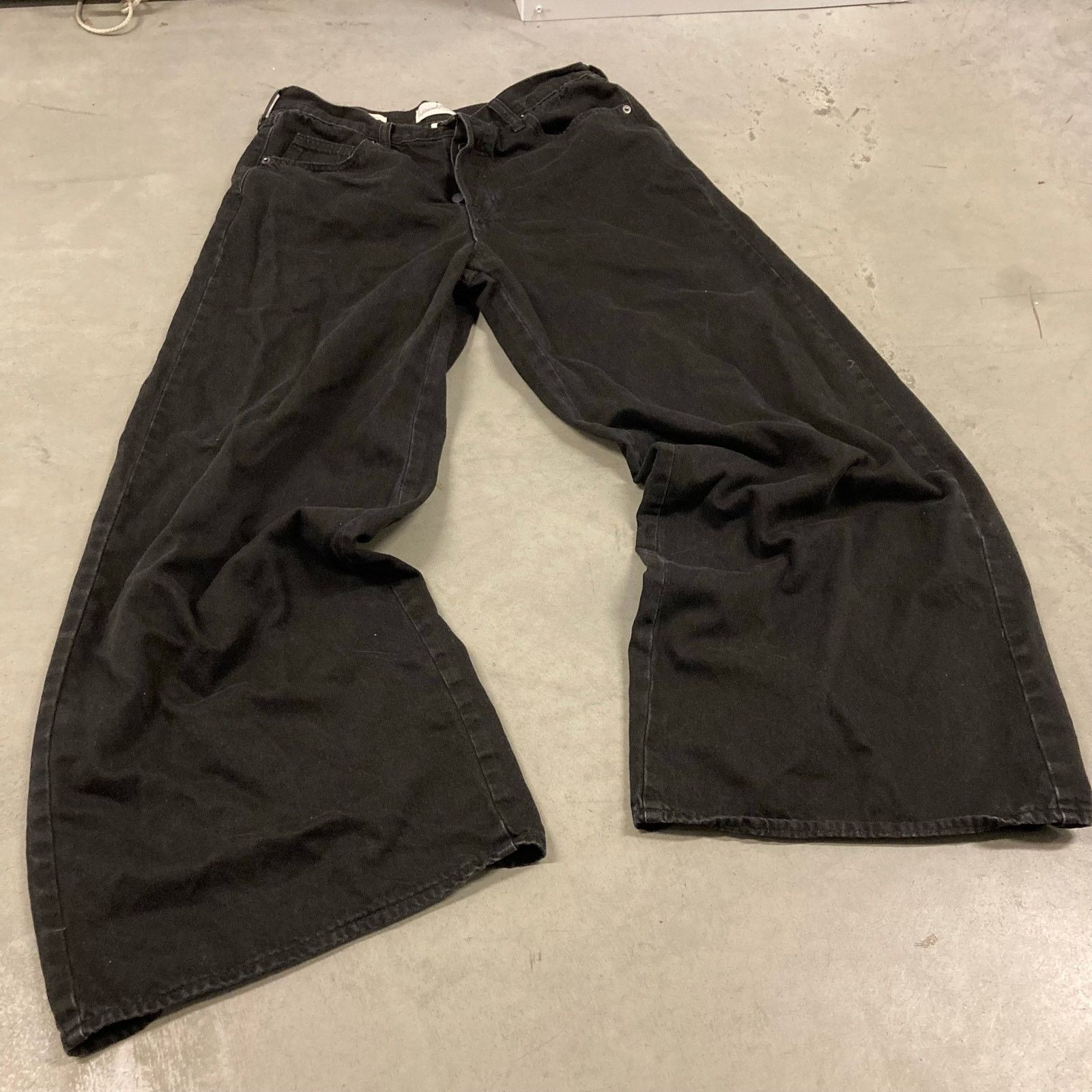 Vintage Y2K Black baggy jeans 32x30 Size 32" / US 10 / IT 46 - 1 Thumbnail
