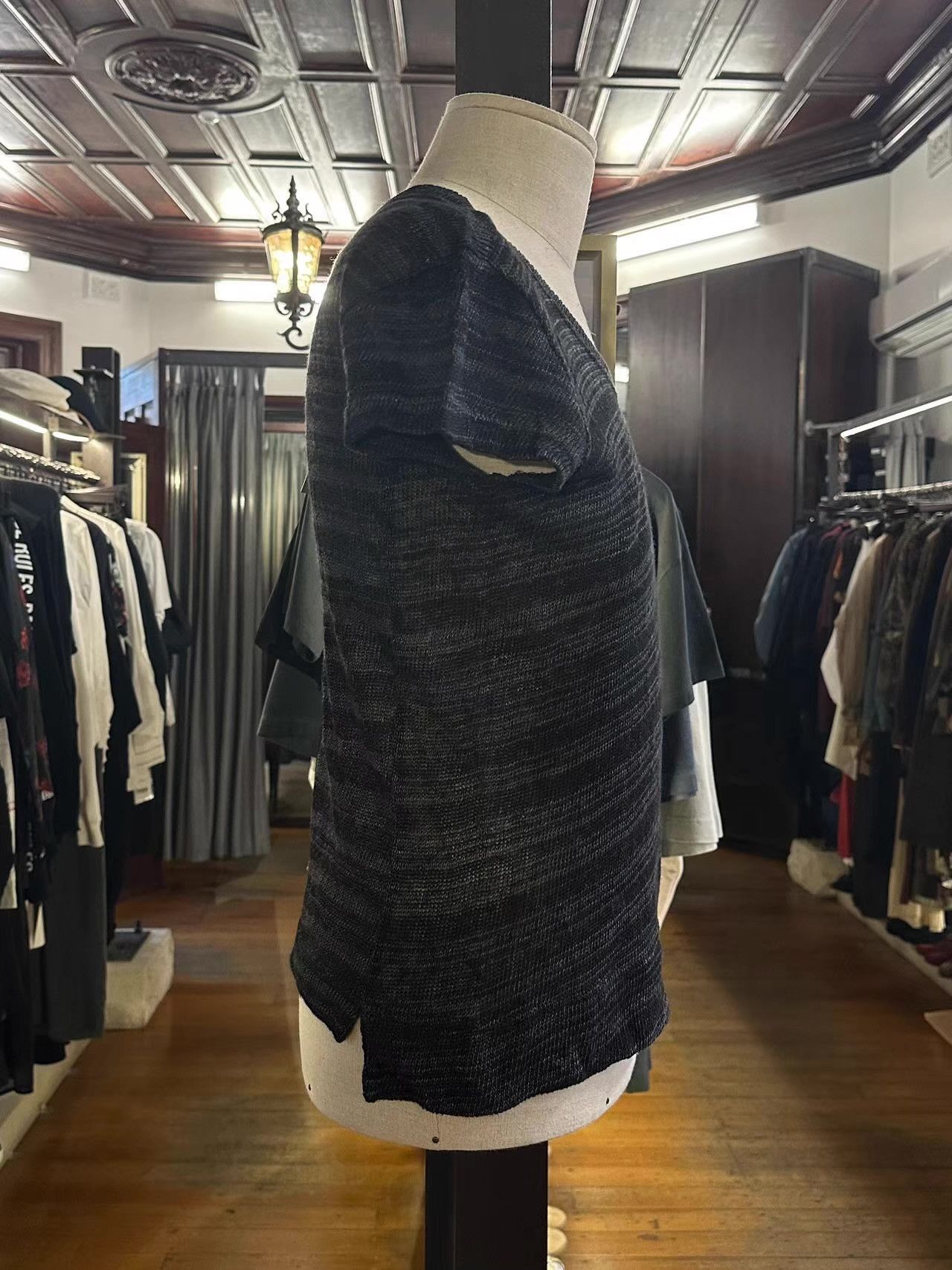 The Viridi-anne The Viridi‑Anne Linen Knit‑Structure Short‑Sleeve Ｑ25 Size US XS / EU 42 / 0 - 2 Thumbnail