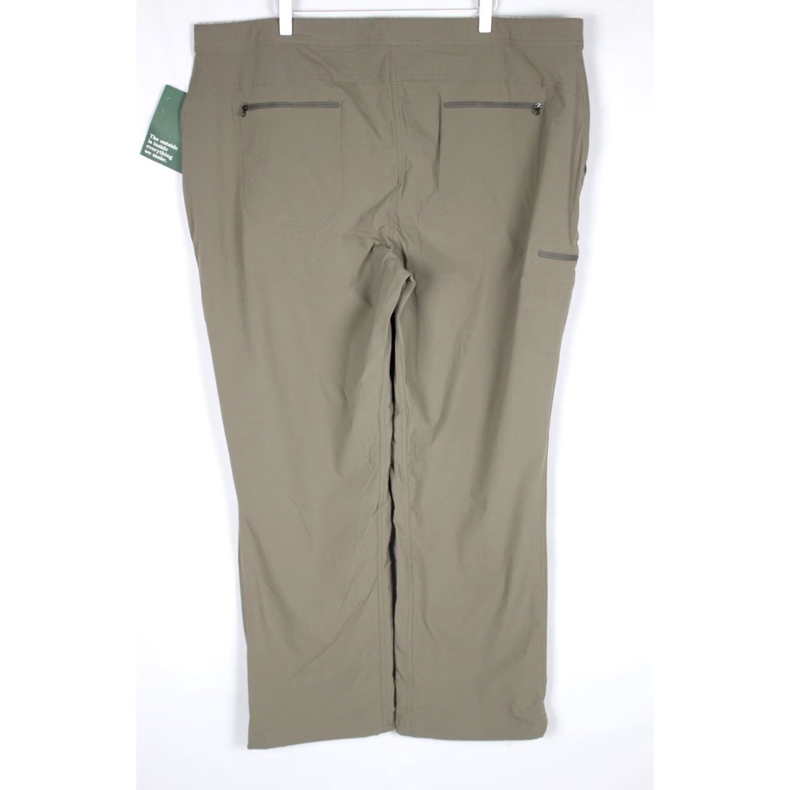 Vintage VINTAGE LL Bean Women's Comfort Trail Pants Water Repellent 20W Red Ash Brown Size 42" / US 20 - 2 Thumbnail