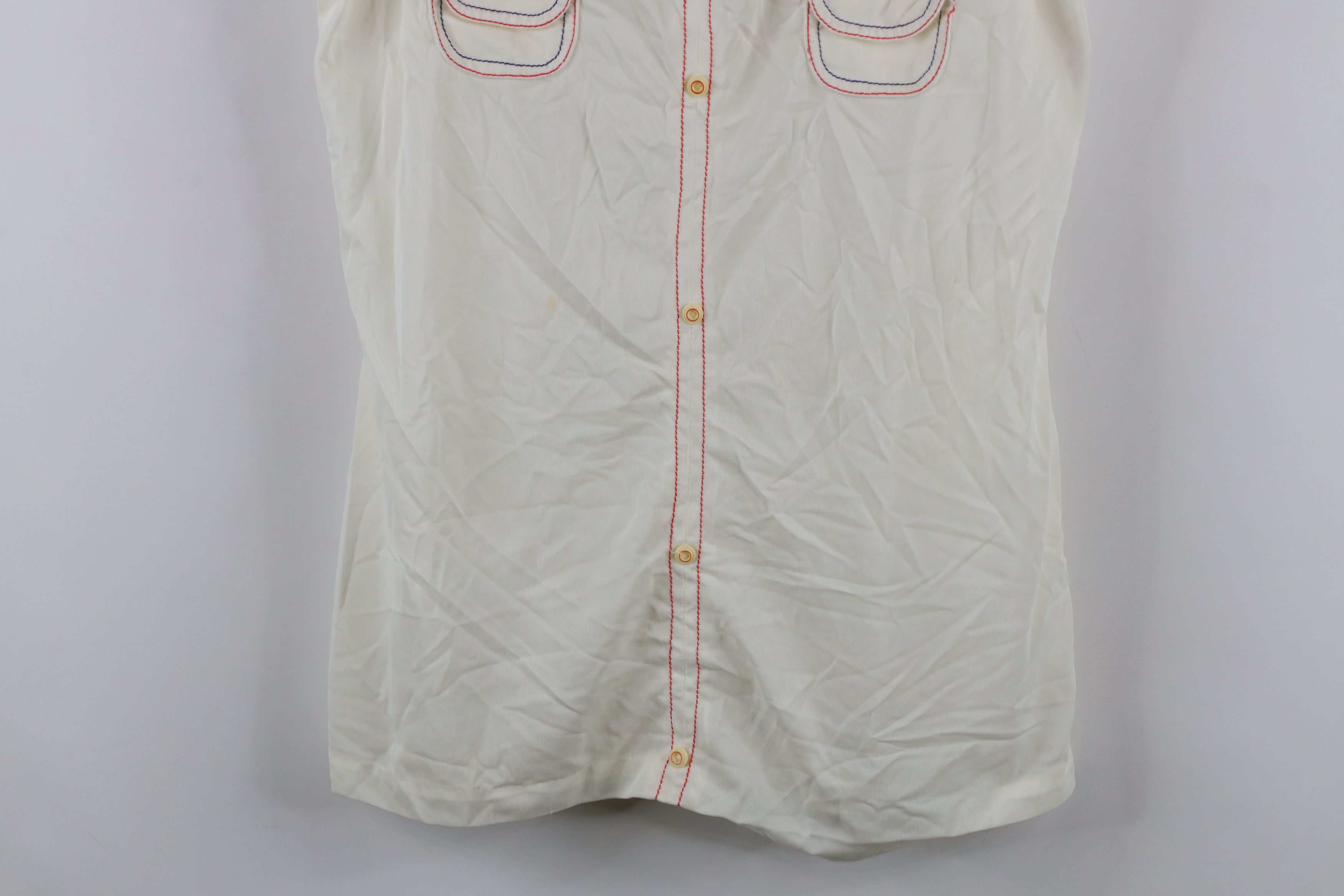 Vintage Vintage 60s 70 Streetwear Sheer Pocket Tank Top T-Shirt USA Size L / US 10 / IT 46 - 3 Thumbnail