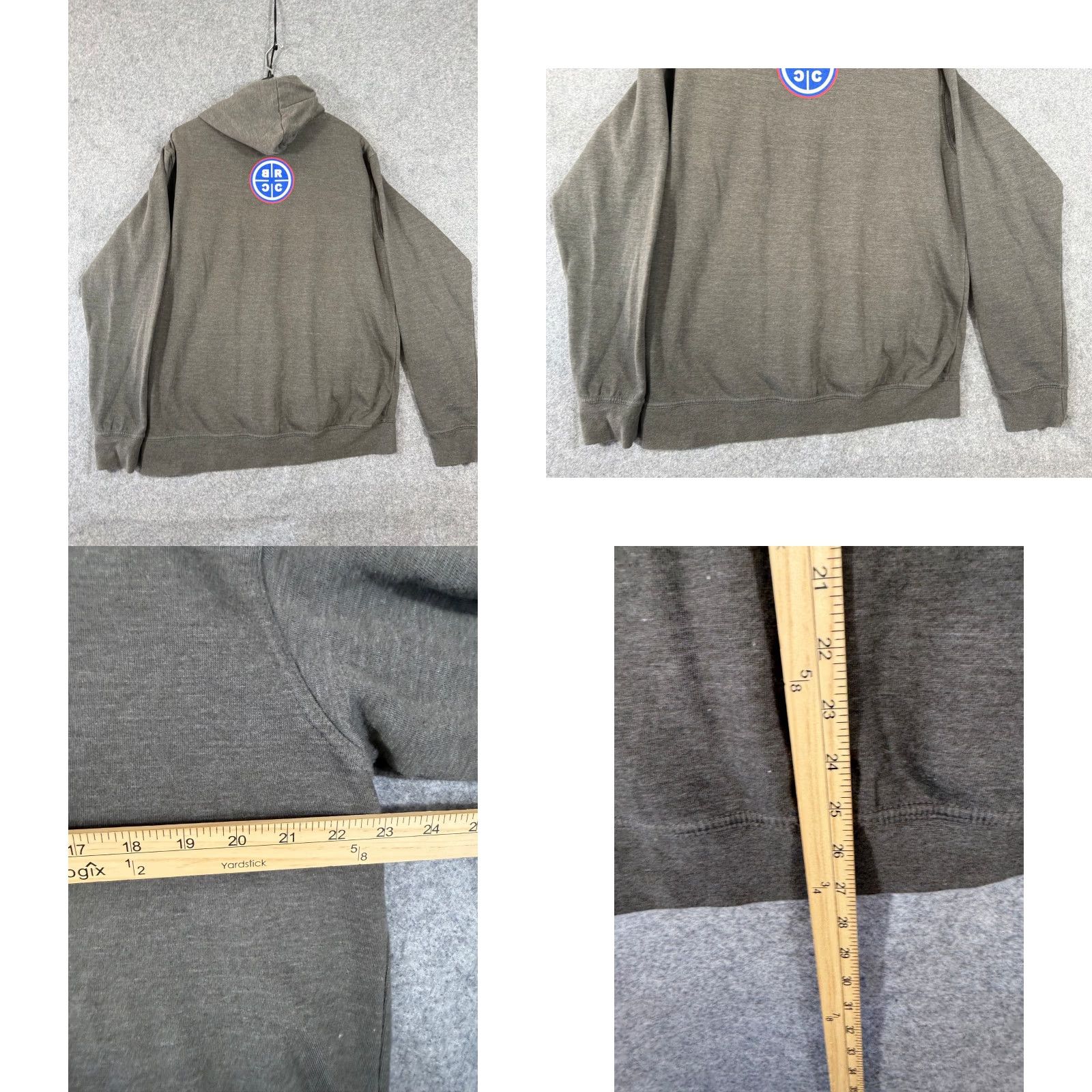 Vintage VINTAGE Black Rifle Coffee Company Hooded Sweatshirt Mens M Charcoal Gray Fleece Logo Drawstring Pullover Size US M / EU 48-50 / 2 - 8 Thumbnail