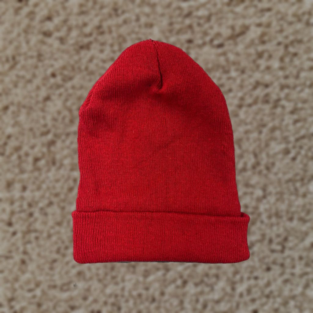 Vintage Beanie Toque Adult One Size Red Knit Acrylic Polyester Lined Winter Ski Hat Beanie Womens One Size Red Knit Acrylic Polyester Lined Winter Ski Size ONE SIZE - 1 Thumbnail