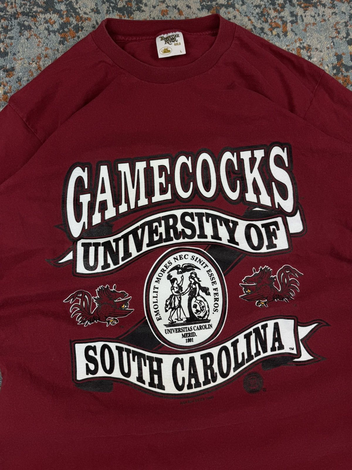 NCAA × Vintage Vintage 80s Gamecocks university of North Carolina ncaa tee Size US L / EU 52-54 / 3 - 4 Thumbnail