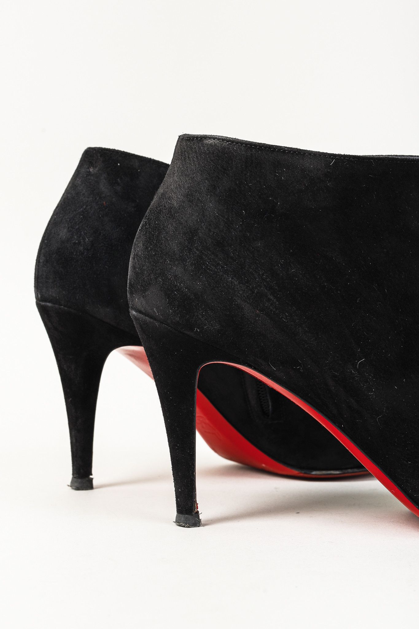 Christian Louboutin Christian Louboutin Belle 85 Veau Velours Ankle Booties Size US 9.5 / IT 39.5 - 7 Thumbnail