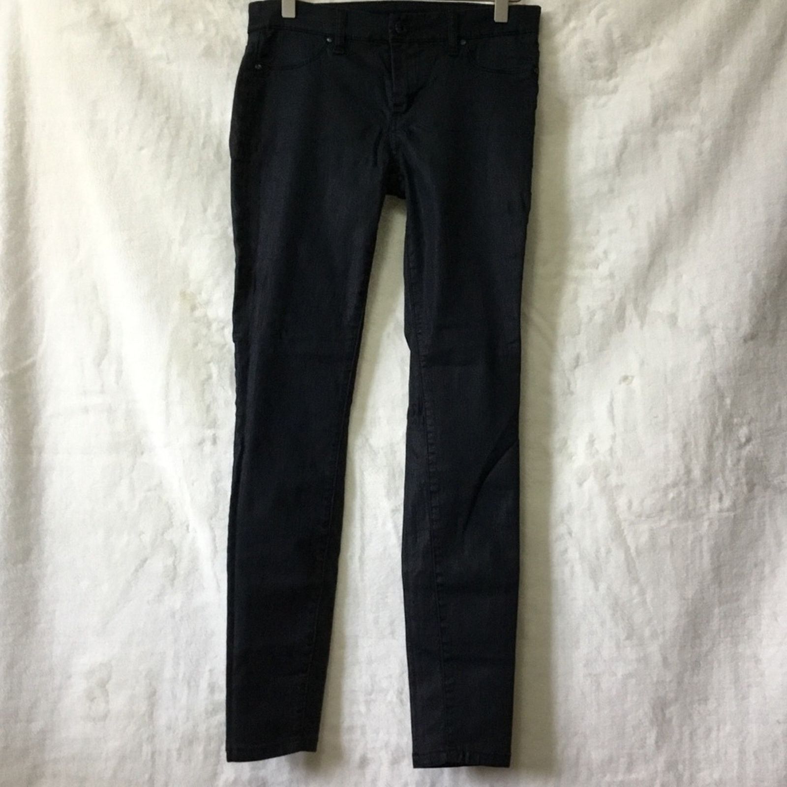 BLANKNYC Blank NYC Dark Gray Shimmer Stretch Skinny Jeans Size 28" / US 6 / IT 42 - 2 Thumbnail