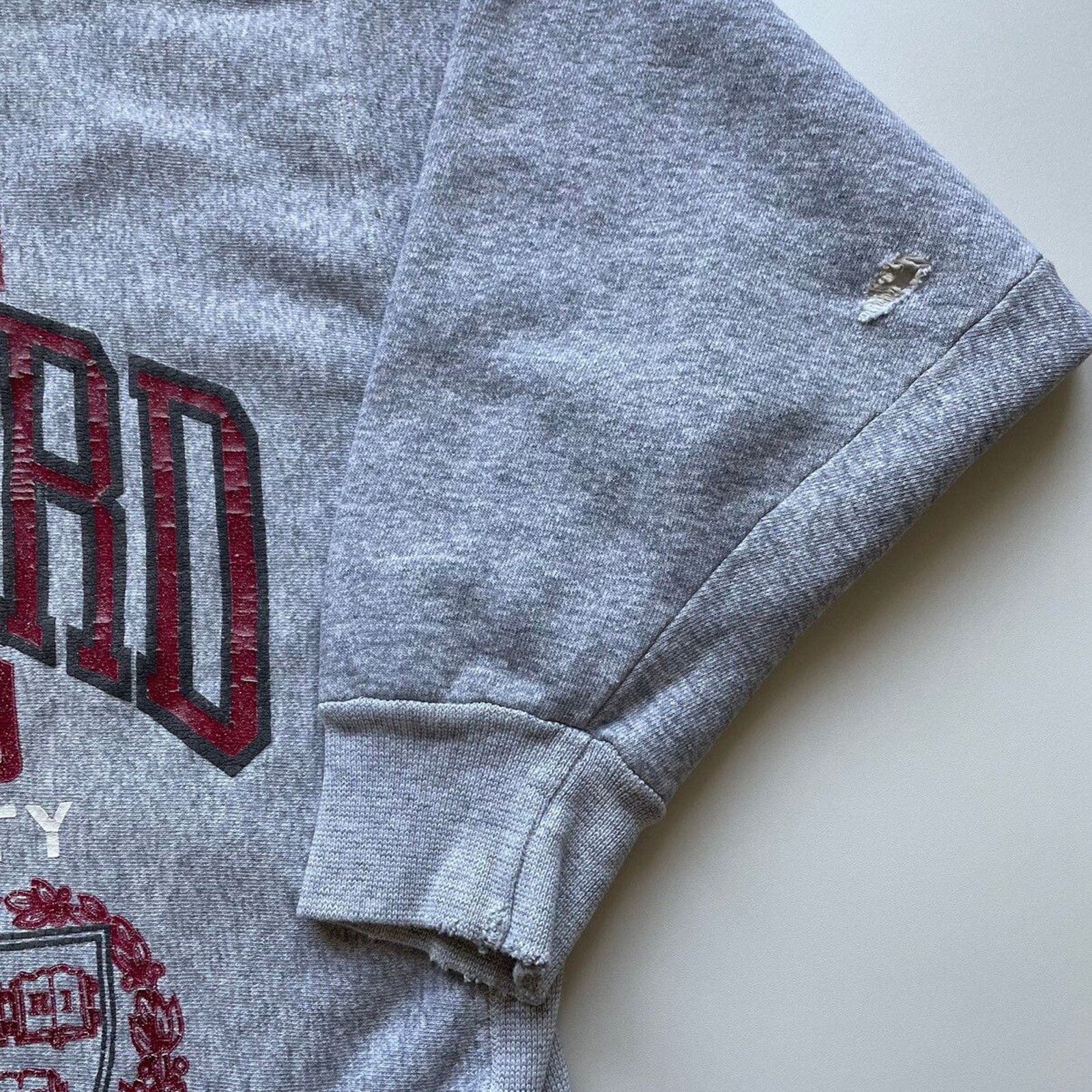 Hanes Vintage 90s Harvard University Crewneck Large Heavyweight Size US L / EU 52-54 / 3 - 3 Thumbnail