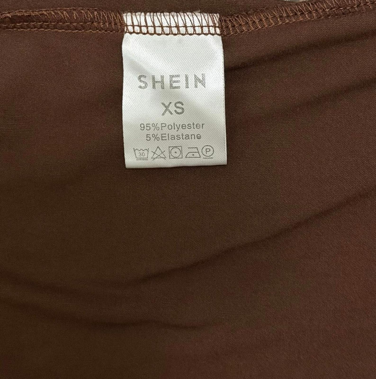 Other V-neck Fitted Shirt in Brown (X-SMALL) Size XS / US 0-2 / IT 36-38 - 3 Thumbnail