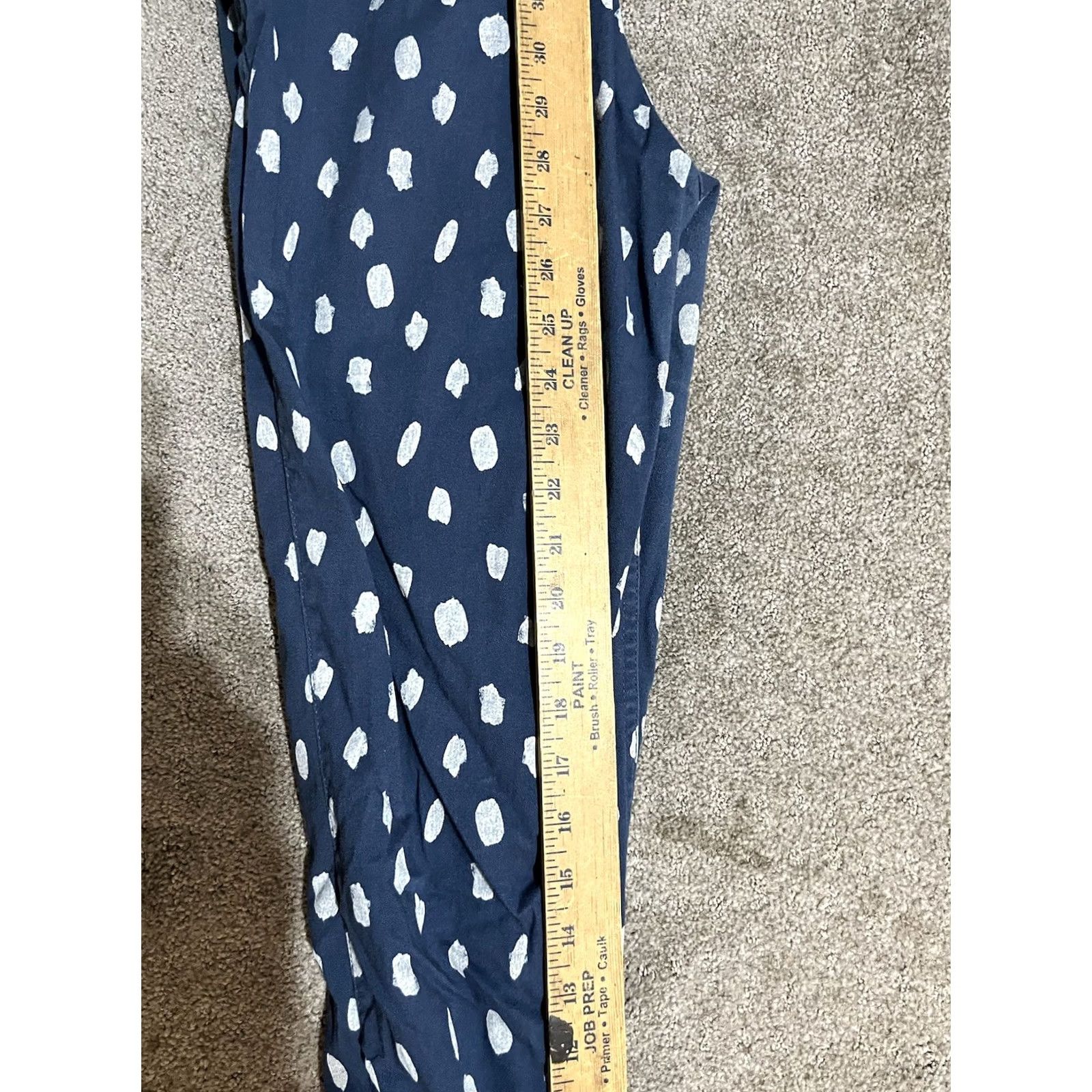H&M H&M Dress Pants Women Size 8 Blue Polka Dress Pants Pull On Side Zip Ankle Skinny Regular Women Wear - Mens, Womens Size 30" / US 8 / IT 44 - 6 Thumbnail