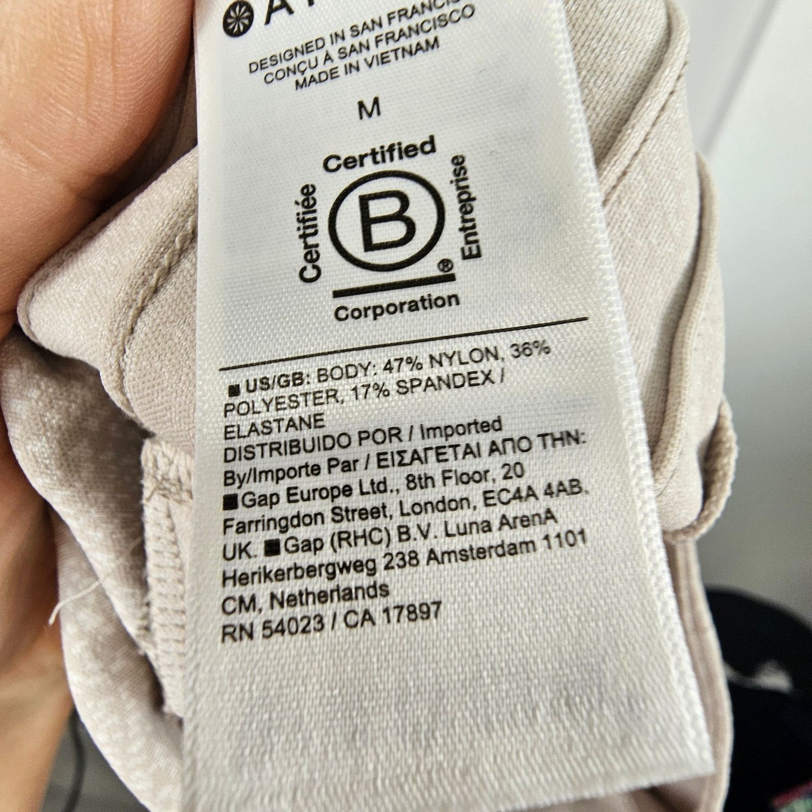 Athleta Athleta Leggings Women M Tan Delancey Textured Moto Tight Size 29" - 7 Thumbnail