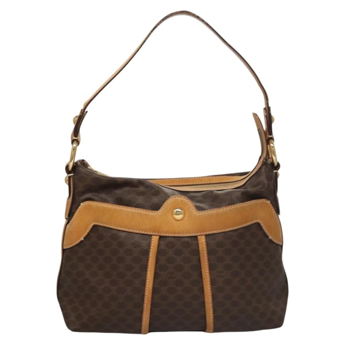 Celine CELINE Macadam Canvas Shoulder Bag Pvc Leather Brown Gold Size ONE SIZE - 2 Thumbnail