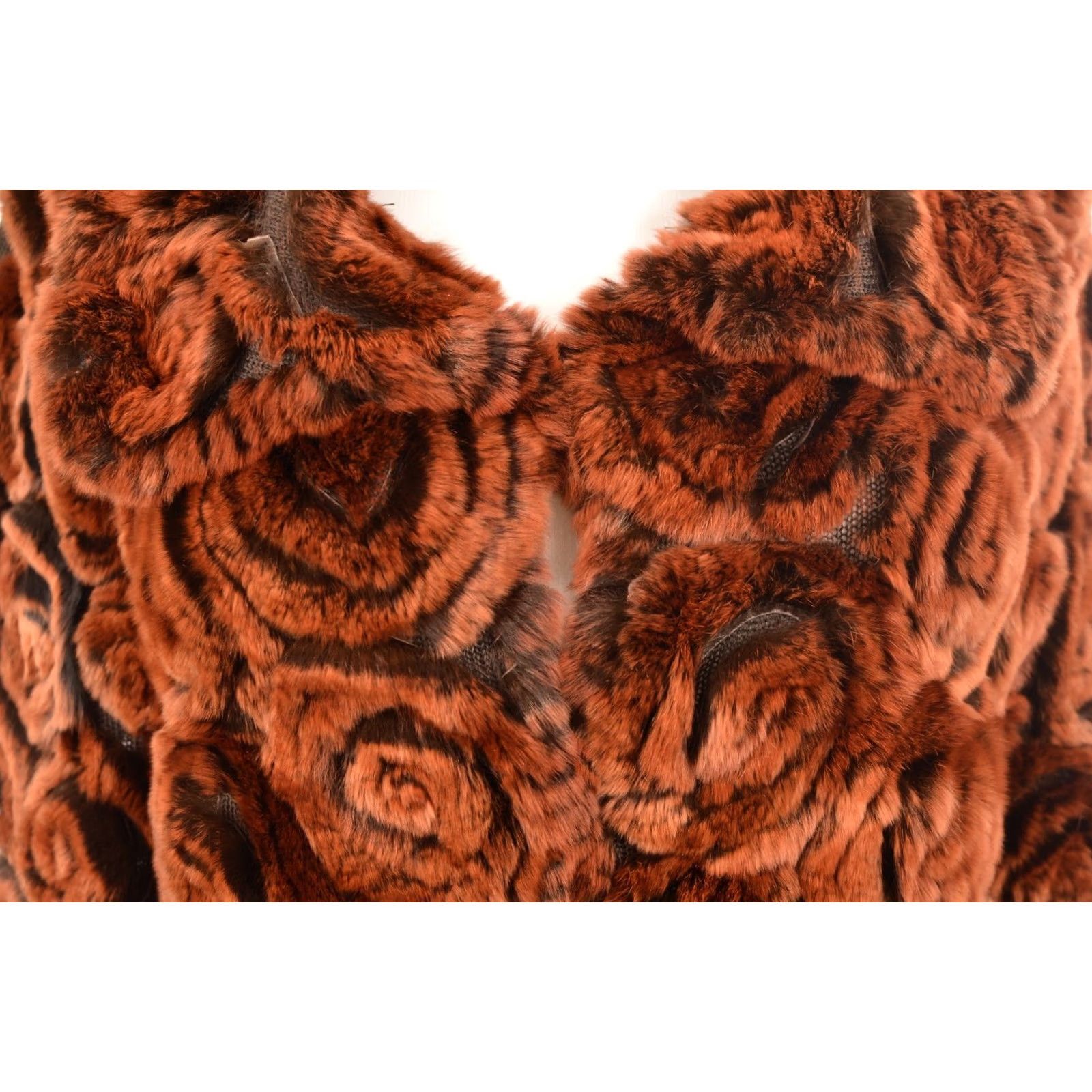 Vintage K-Yen Rabbit Fur Jacket L Women's Fur Jacket Brown DDP Size L / US 10 / IT 46 - 3 Thumbnail
