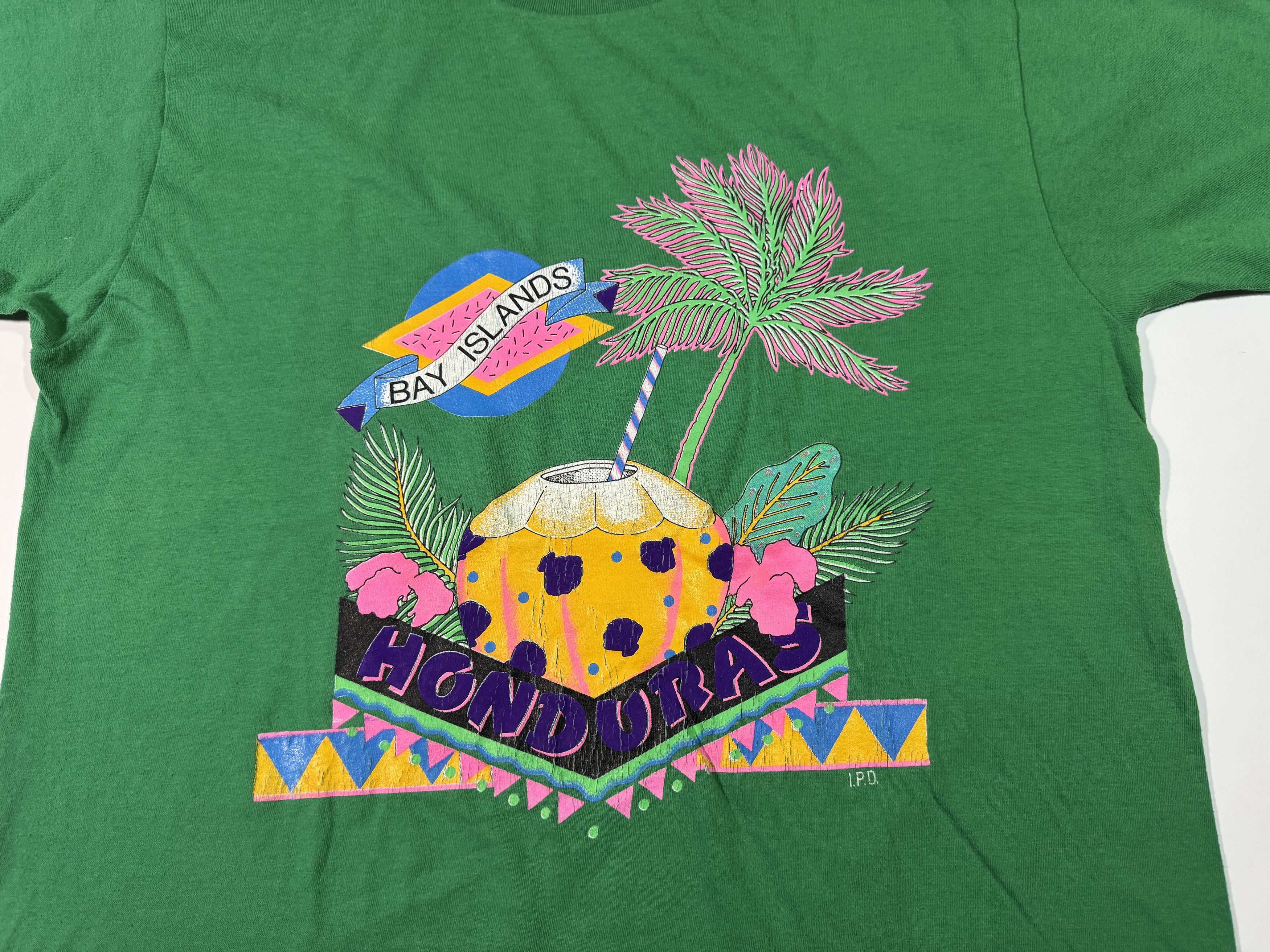 Vintage Vintage 90s Honduras Bay Islands T-shirt by Poco Loco Size US L / EU 52-54 / 3 - 2 Thumbnail