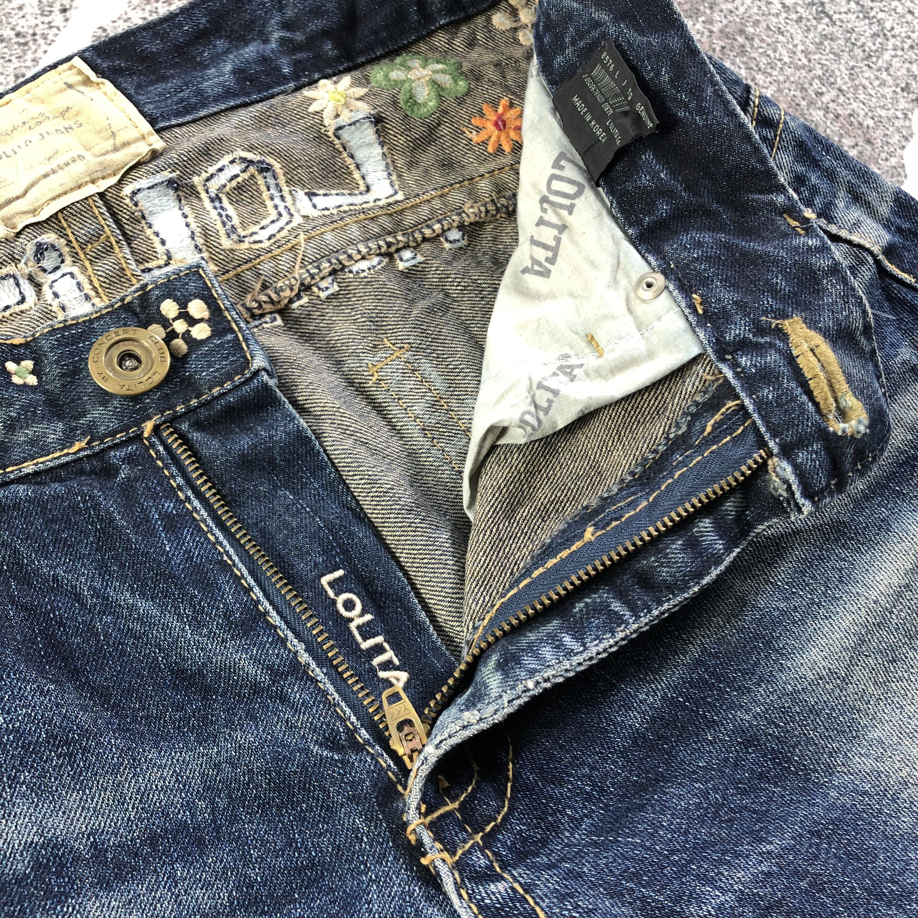 Japanese Brand Lolita Short Pants Jeans KJ1948 Size 33" - 7 Thumbnail
