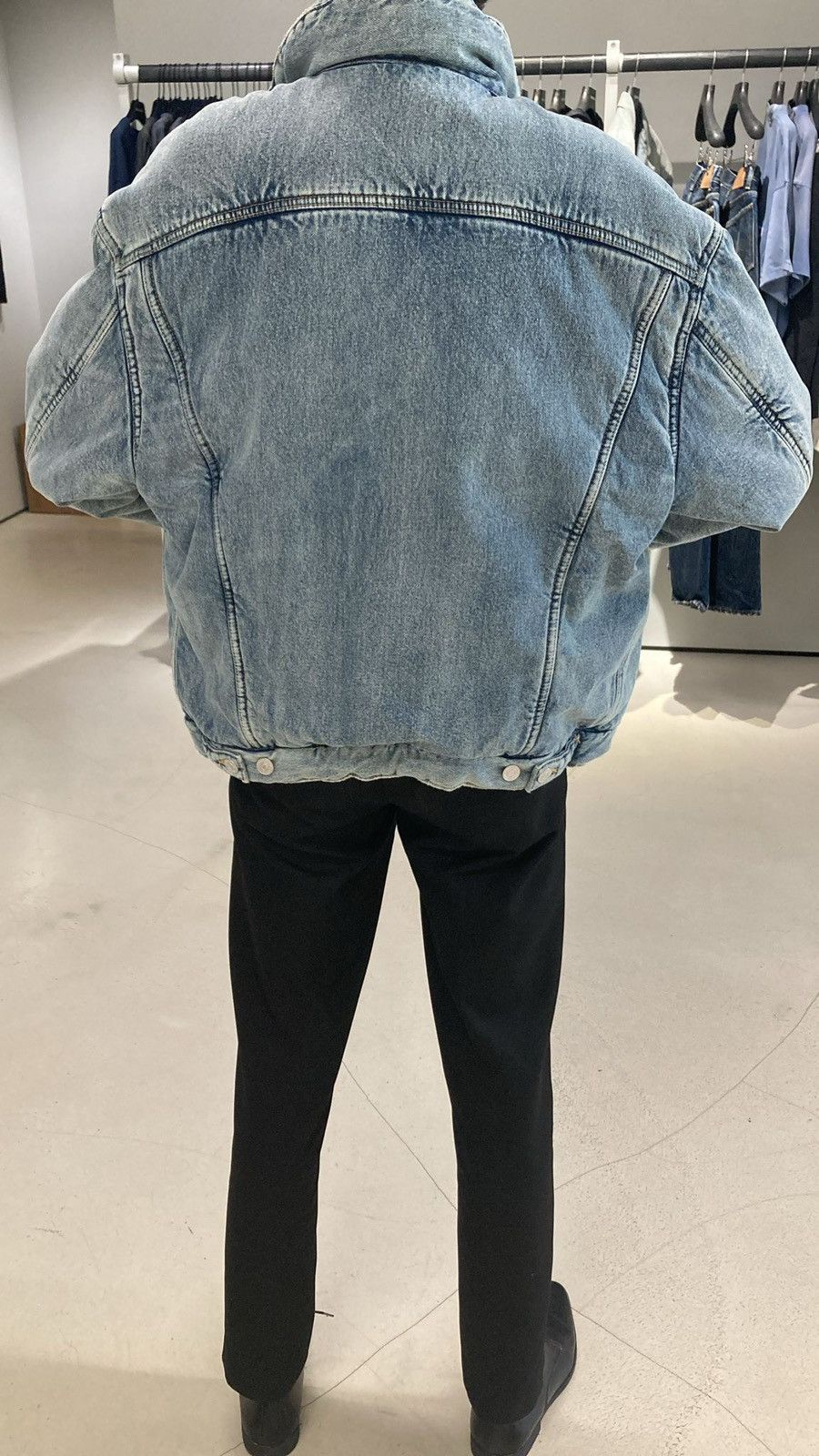 Balenciaga 🔥KANYE🔥 Padded Denim Jacket | Grailed